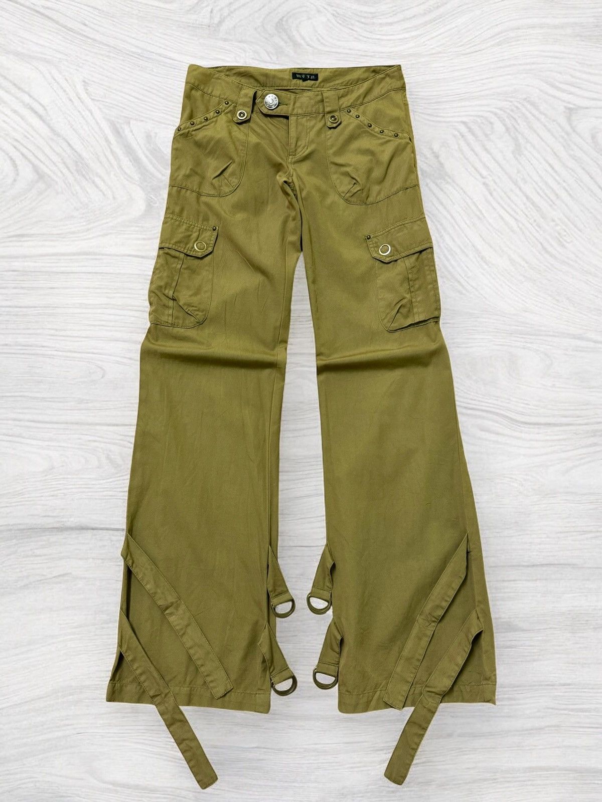 If Six Was Nine × Japanese Brand × Le Grande Bleu (L.G.B.) Y2K M'E'J'A BONDAGE CARGO PANT Size US 30 / EU 46 - 3 Thumbnail