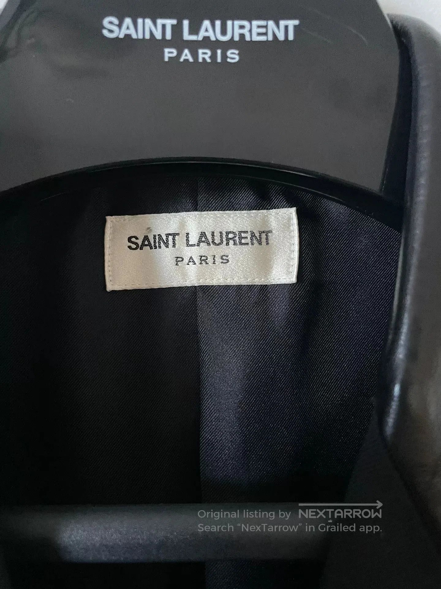 Saint Laurent Paris Saint Laurent Black Leather Collar Double. Size US M / EU 48-50 / 2 - 2 Thumbnail