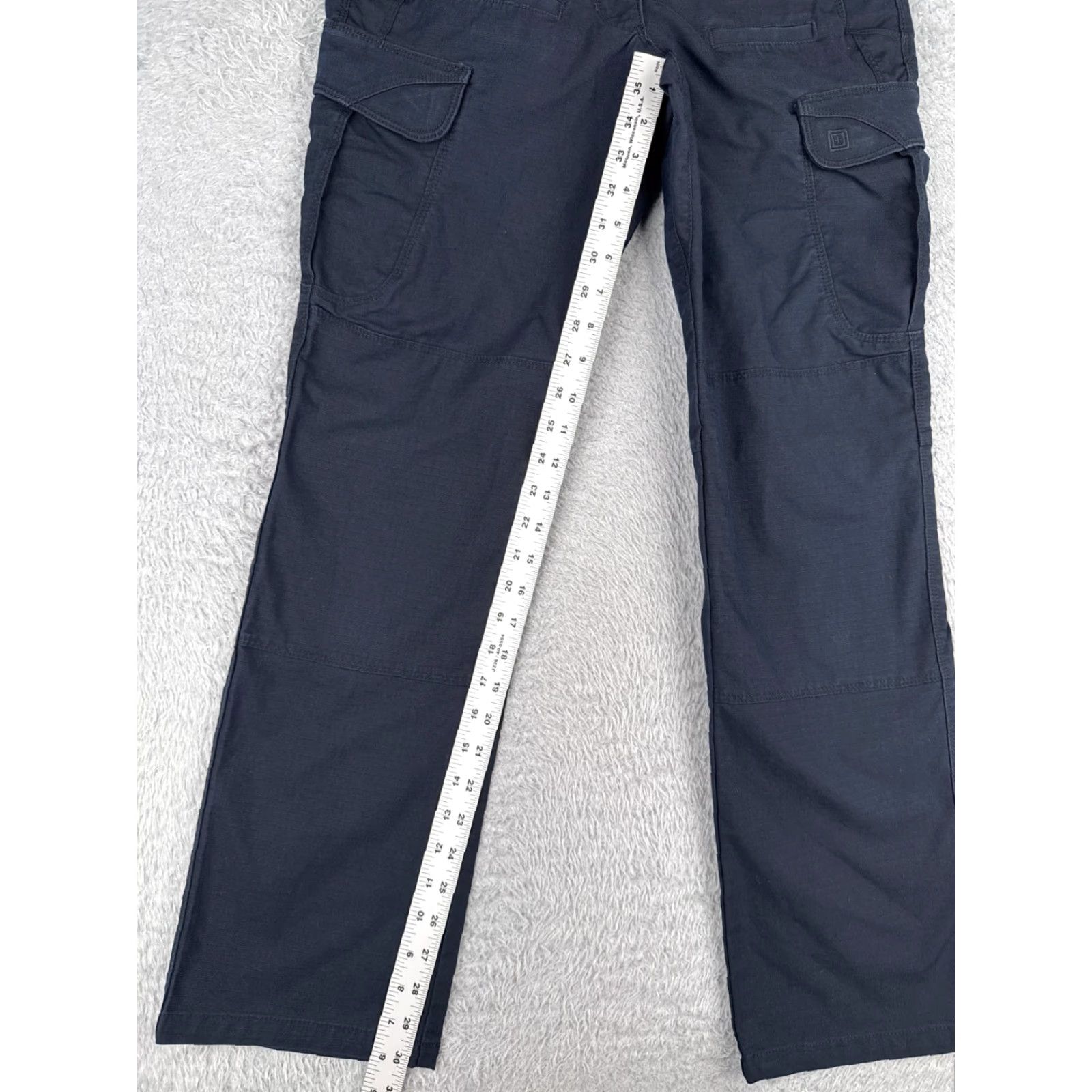 Vintage 5.11 Tactical Pants Women 6 Blue Rip-Stop Cargo Straight Leg EMT LEO 30x30 - Casual Workwear Size 28" / US 6 / IT 42 - 7 Thumbnail
