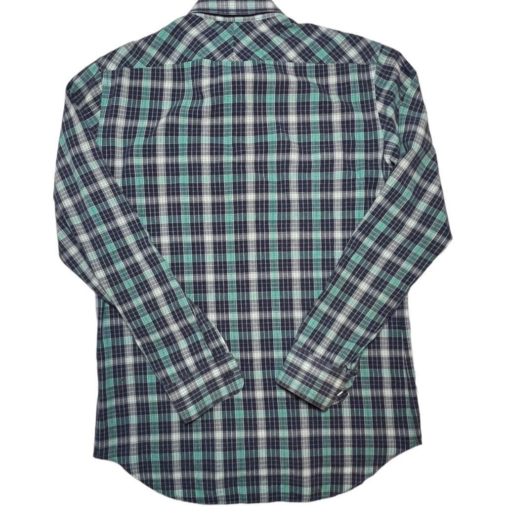 Billy Reid Billy Reid Blue Plaid Long Sleeve Button Up Standard Cut Shi Size US S / EU 44-46 / 1 - 2 Thumbnail