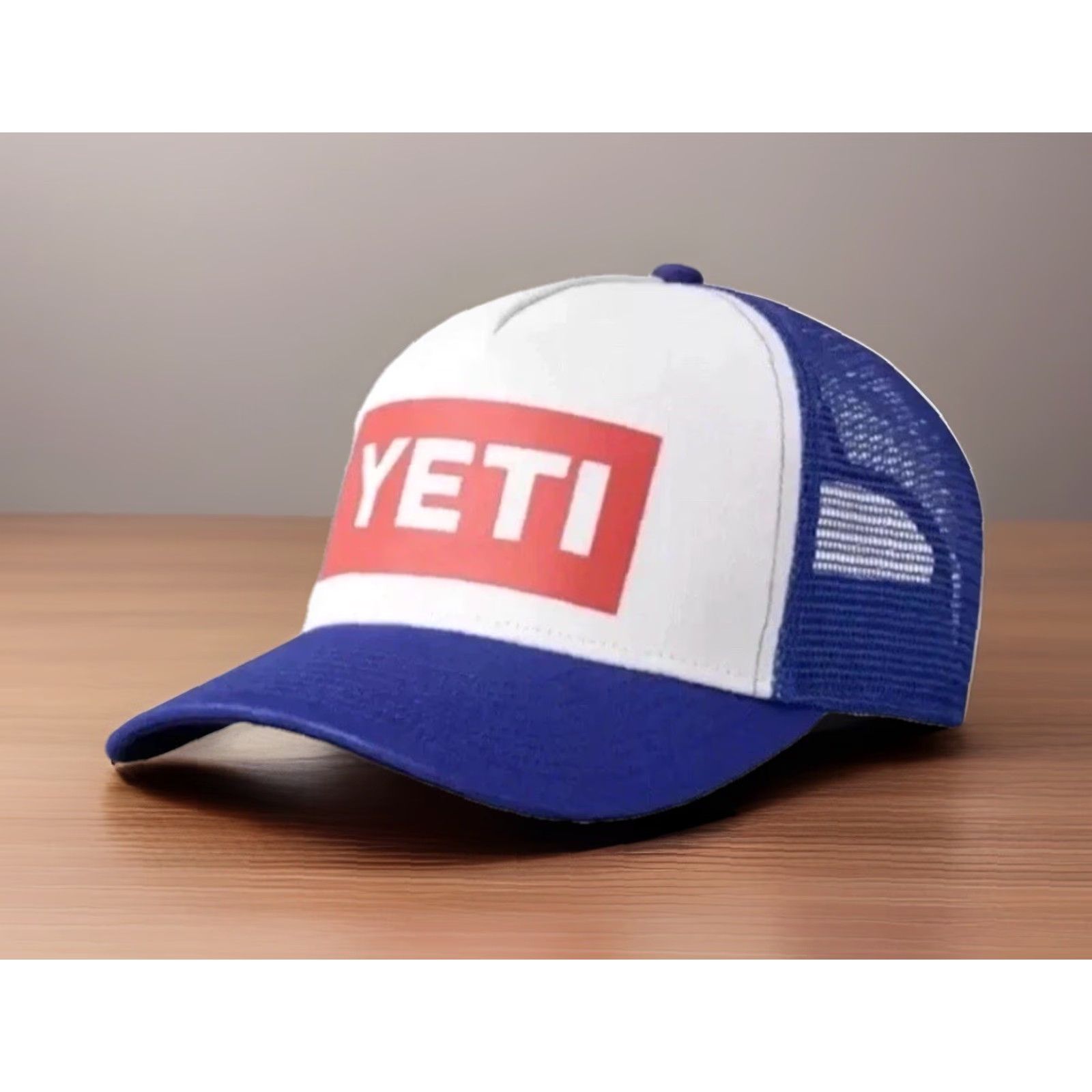 Yeti YETI American LogoBadge Navy/White Classic SnapBack Trucker Hat Unisex Adult One Size Navy White Snap-Back Trucker Hat Size ONE SIZE - 2 Thumbnail