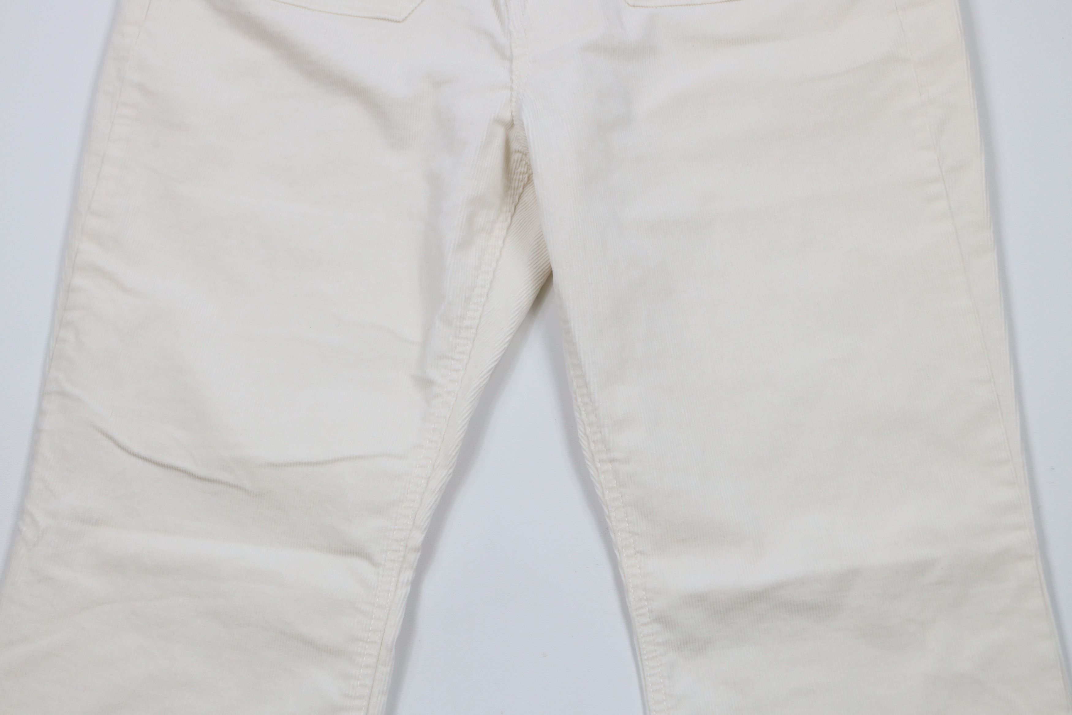 Gap × Vintage Vintage Y2K Gap Flare High Rise Corduroy Chino Pants Cream Size 32" / US 10 / IT 46 - 3 Thumbnail
