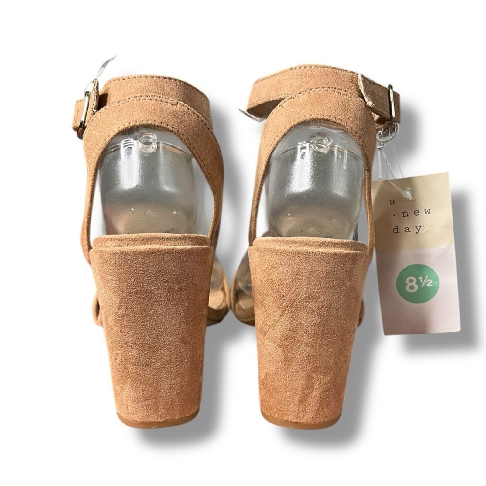 Other A New Day suede ankle strap open toe heeled sandals NEW Size US 8.5 / IT 38.5 - 4 Thumbnail