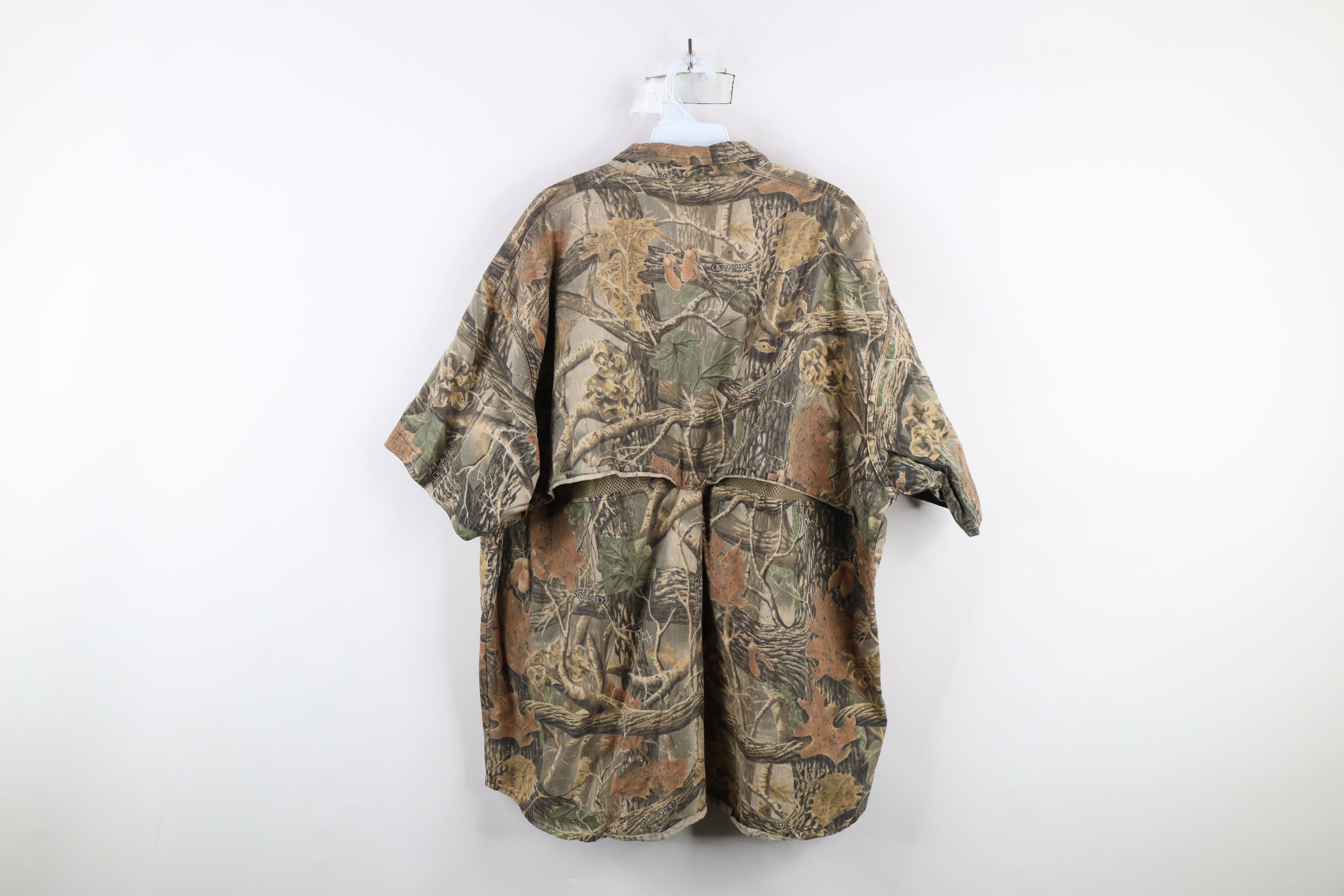 Cabelas × Vintage Vintage Cabelas Camouflage Short Sleeve Shooting Shirt Size US XXL / EU 58 / 5 - 8 Thumbnail