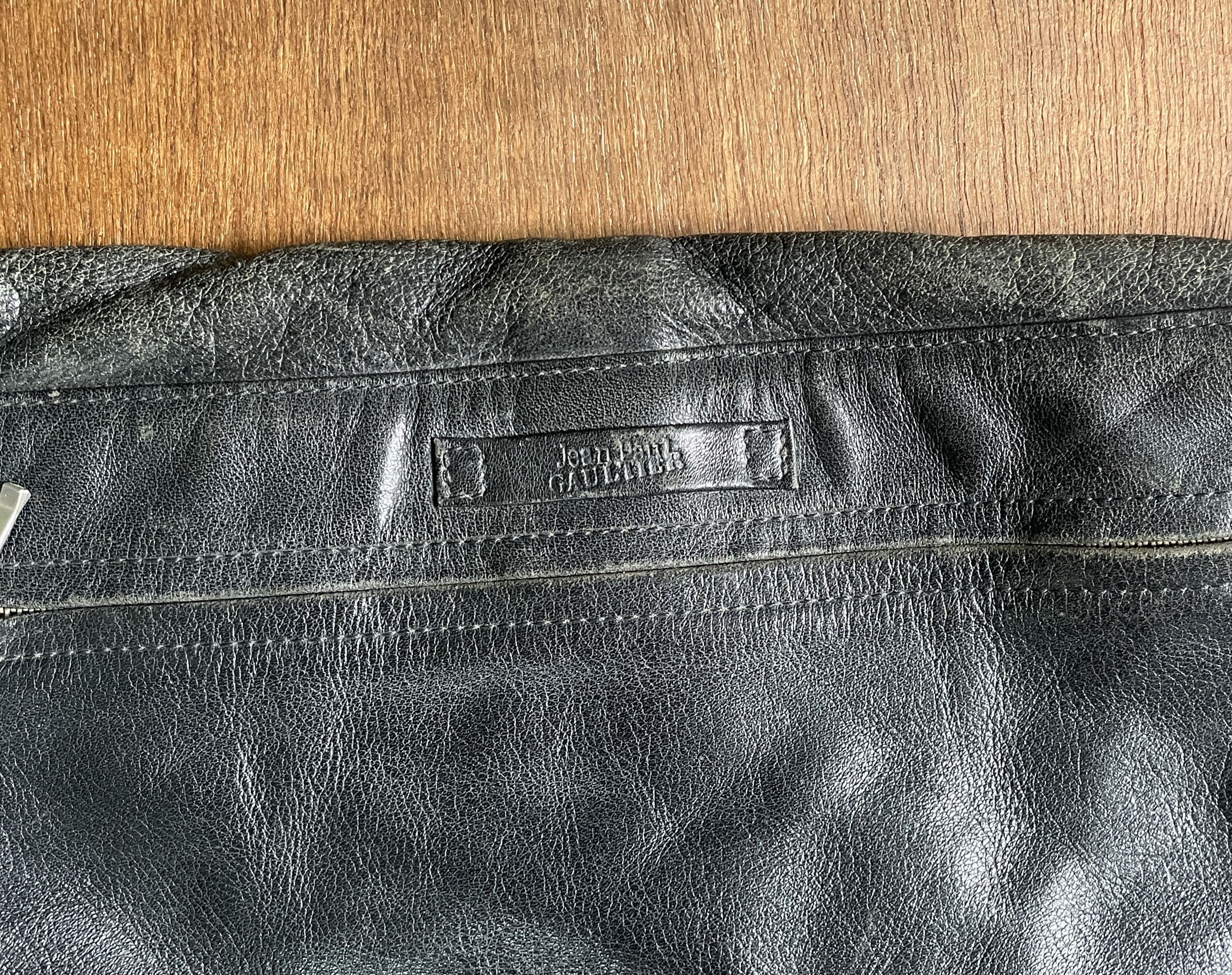 Jean Paul Gaultier JPG Vintage Leather Messenger Bag Size ONE SIZE - 7 Thumbnail