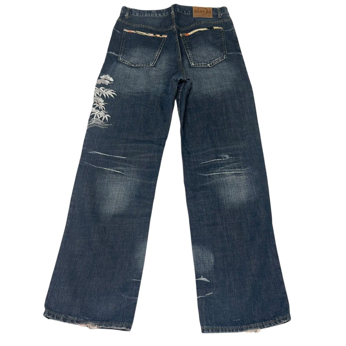 Karakuri Tamashii 511 Karakuri Tamashii jeans embroidered denim blue archive Size US 35 - 2 Thumbnail