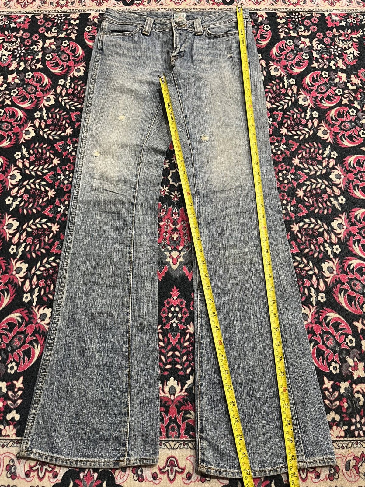 Japanese Brand Vintage Japanese Brand Brappers Grey Washed Flare Jeans Size 28" / US 6 / IT 42 - 10 Thumbnail