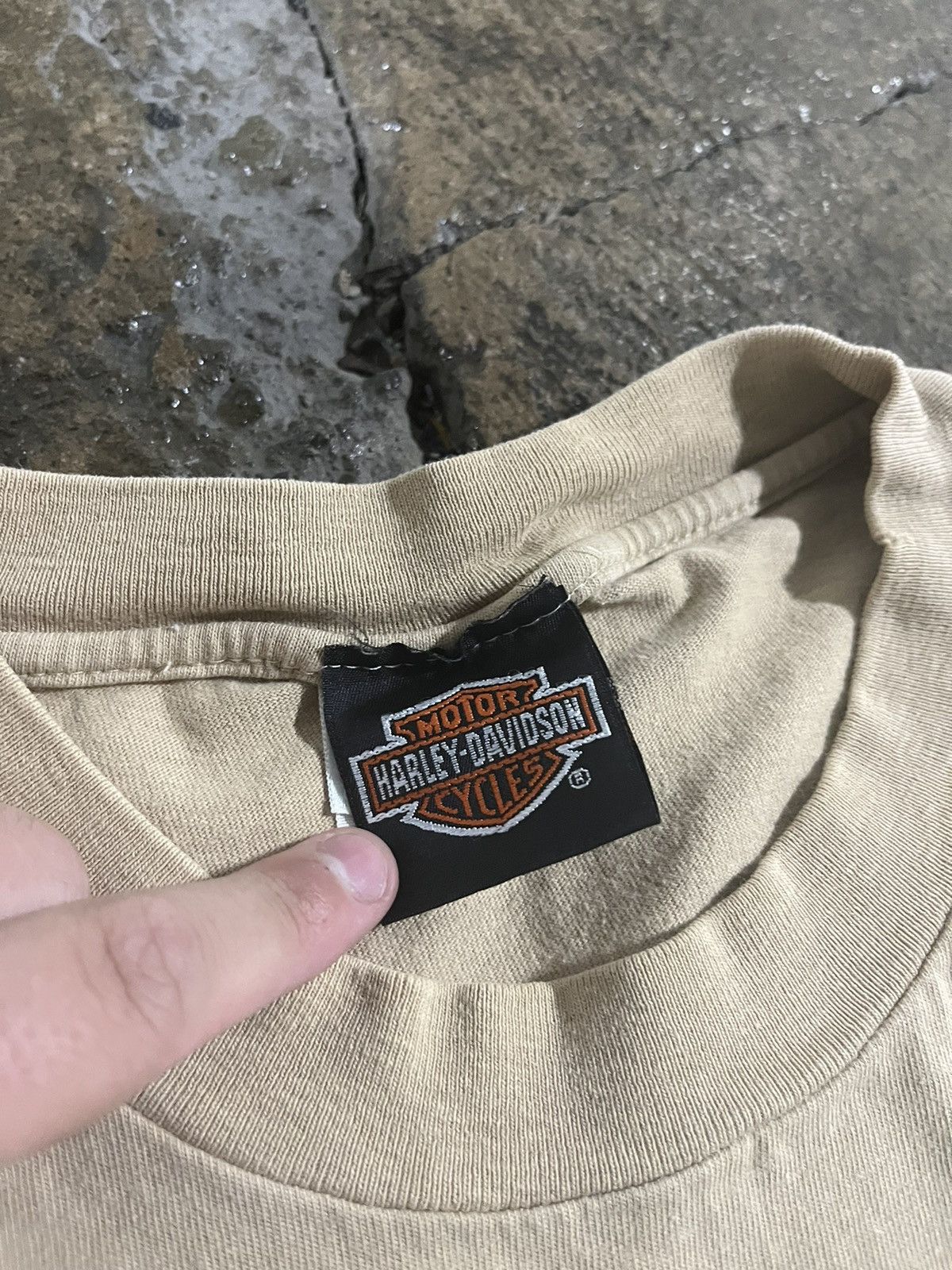 Harley Davidson × Vintage Crazy Vintage Y2K Harley Davidson Logo Biker Tee Shirt Size US XL / EU 56 / 4 - 6 Thumbnail