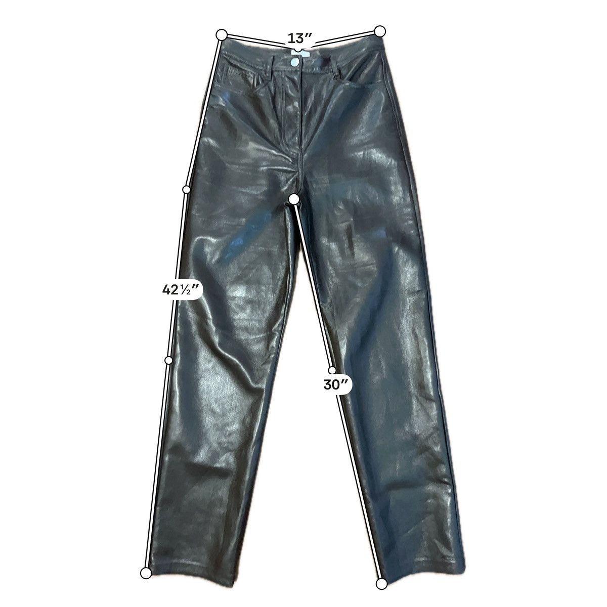 Aritzia Wilfred Aritzia Melina Vegan Leather Pants Brown - 4 Size 27" / US 4 / IT 40 - 5 Thumbnail