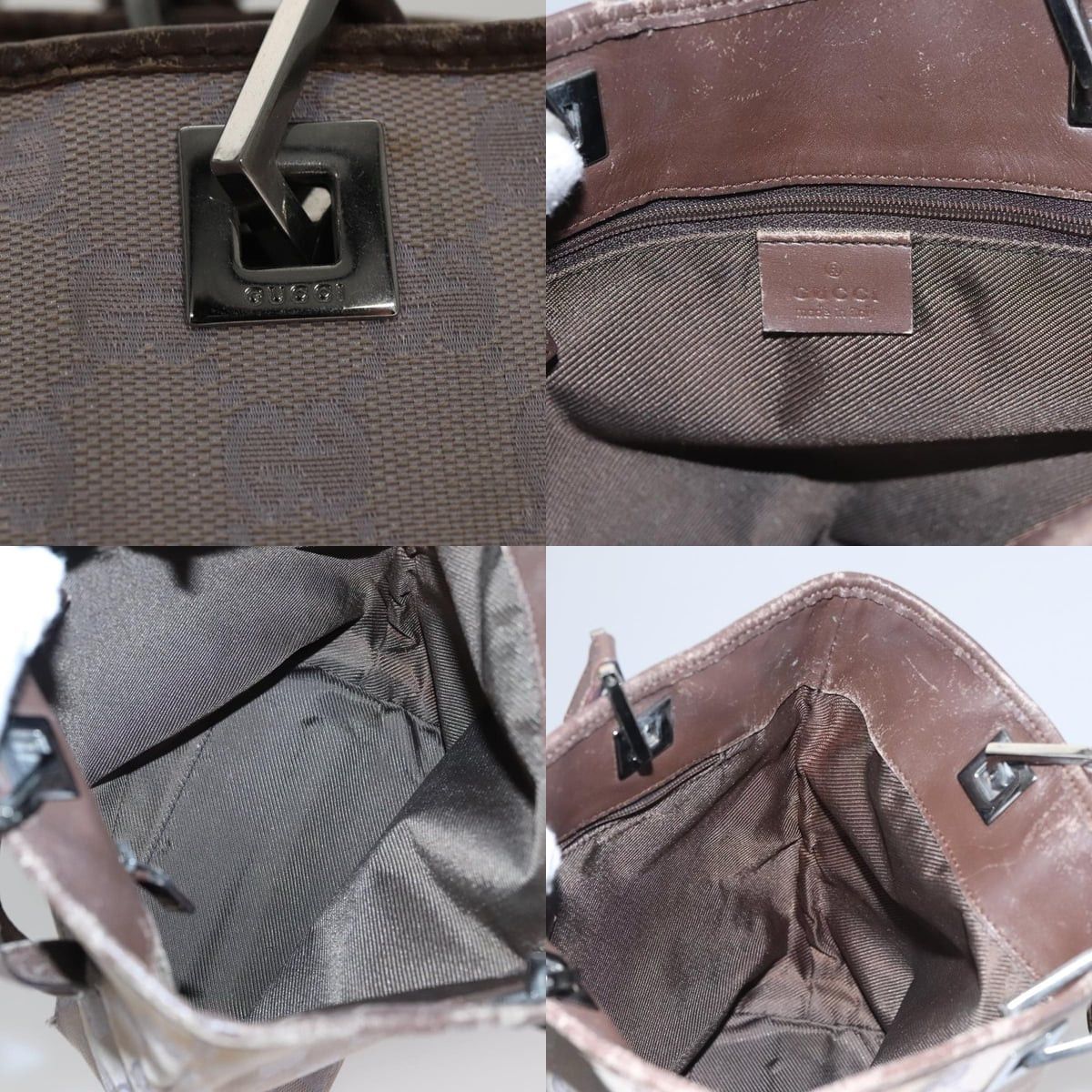 Gucci GUCCI GG Canvas Tote Bag Purple Size ONE SIZE - 11 Thumbnail