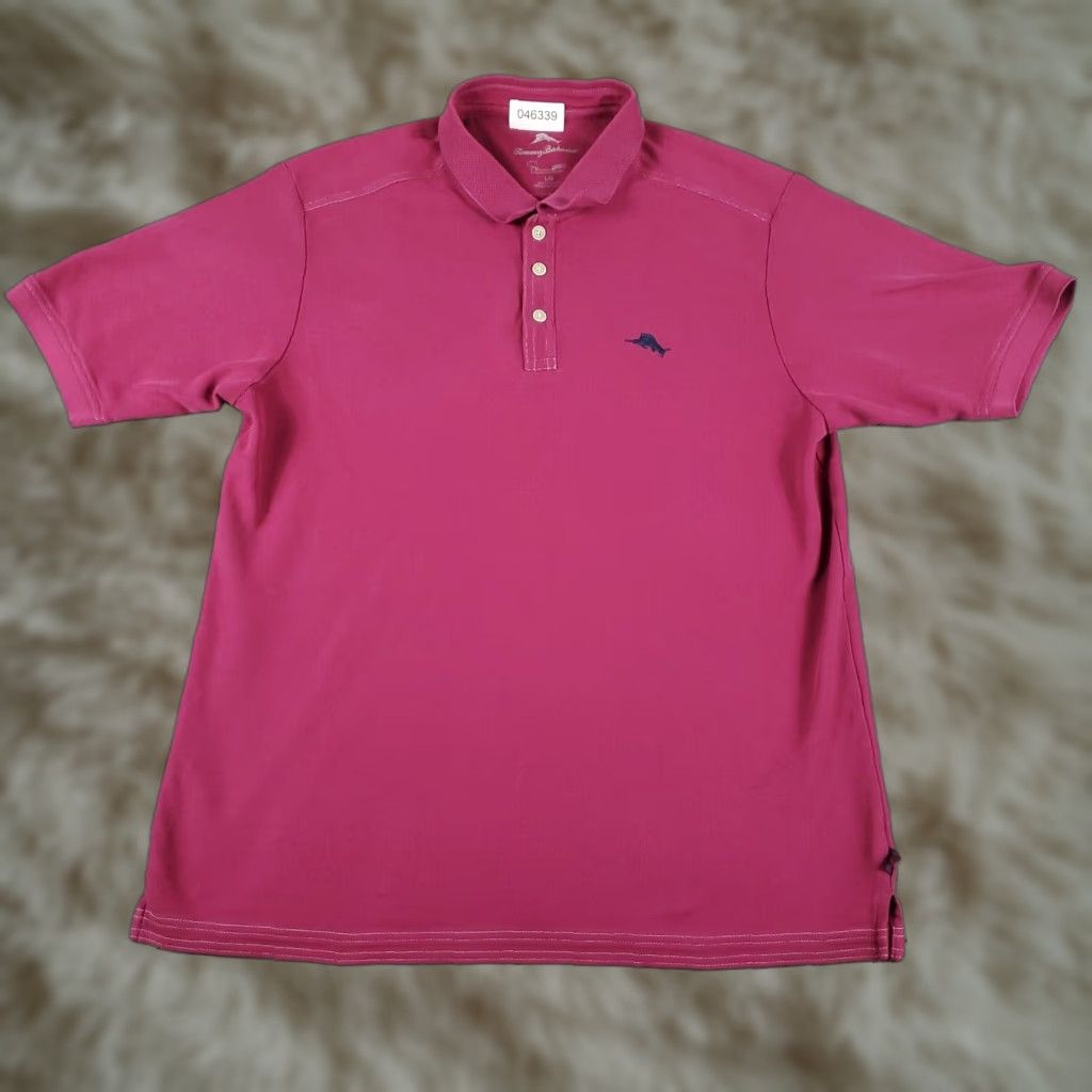Tommy Bahama VINTAGE Tommy Bahama Polo Shirt Mens Large Magenta Marlin Casual Short Sleeve Polo Shirt L Purple Size US L / EU 52-54 / 3 - 1 Thumbnail
