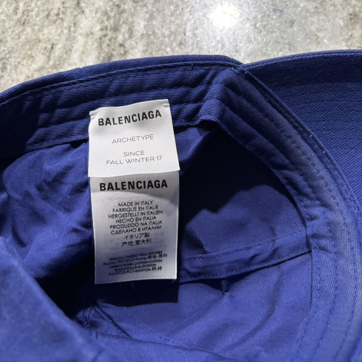 Balenciaga Balenciaga Polictical Campaign Hat Blue FW17 Size ONE SIZE - 4 Thumbnail
