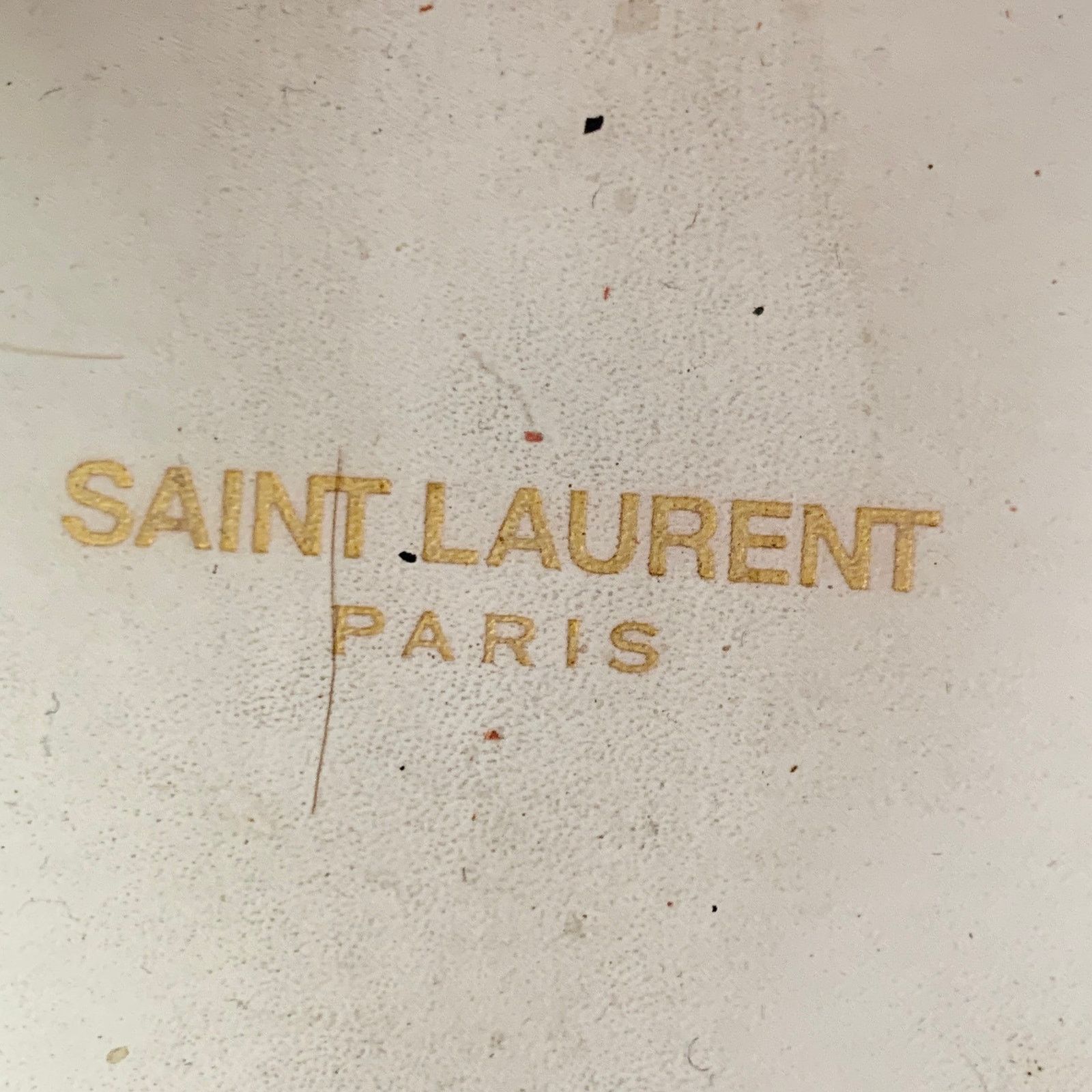 Saint Laurent Paris Size 7 White Silver Leather Studded Low Top Sneakers Size US 7 / IT 37 - 7 Thumbnail