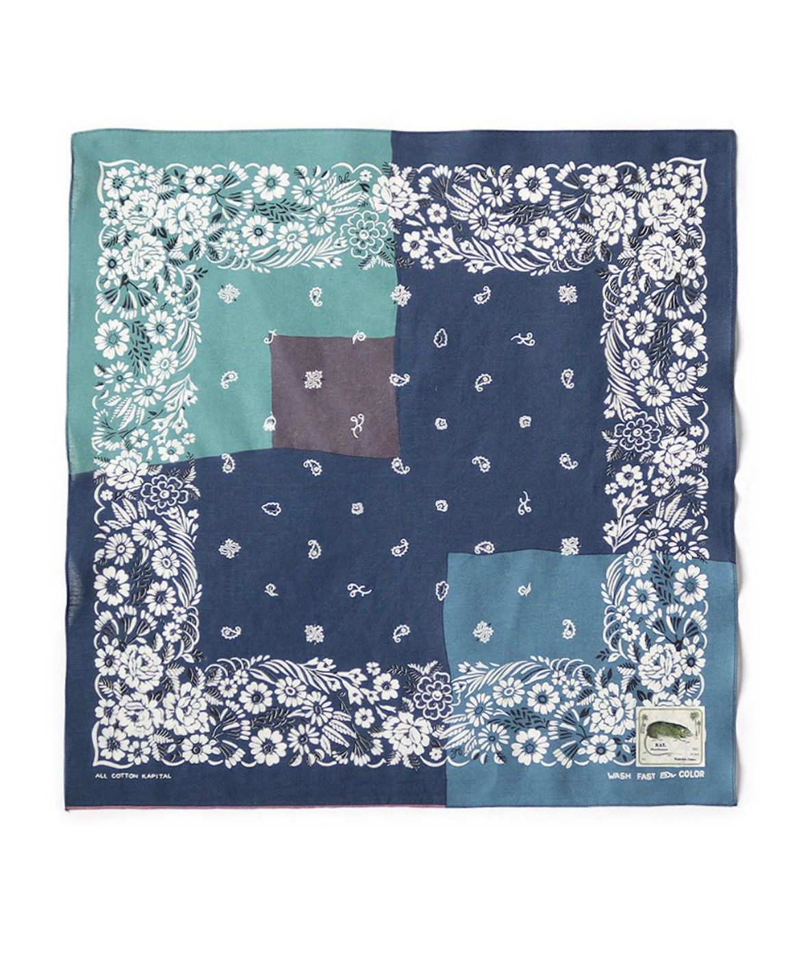 Kapital Kapital fastcolor Selvedge Bandana (GARDEN PATCHWORK) Size ONE SIZE - 1 Preview