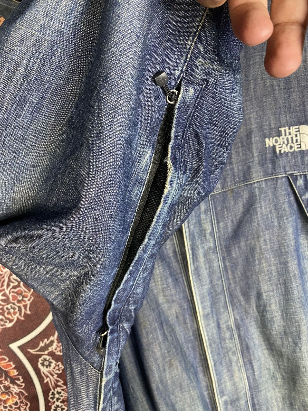 The North Face Y2K The North Face Gorpcore Destressed Denim Hoodie Size US M / EU 48-50 / 2 - 10 Thumbnail