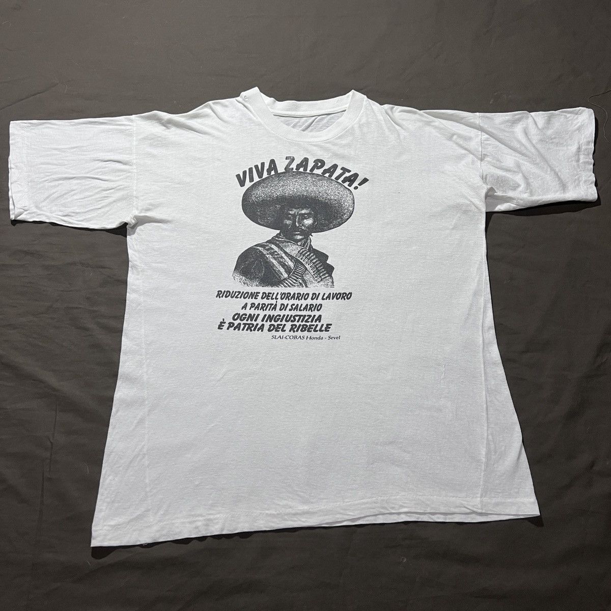 Rage Against The Machine Vintage 90s Villa Zapata Mexican revolutionary Tee EZLN Size US XL / EU 56 / 4 - 4 Thumbnail