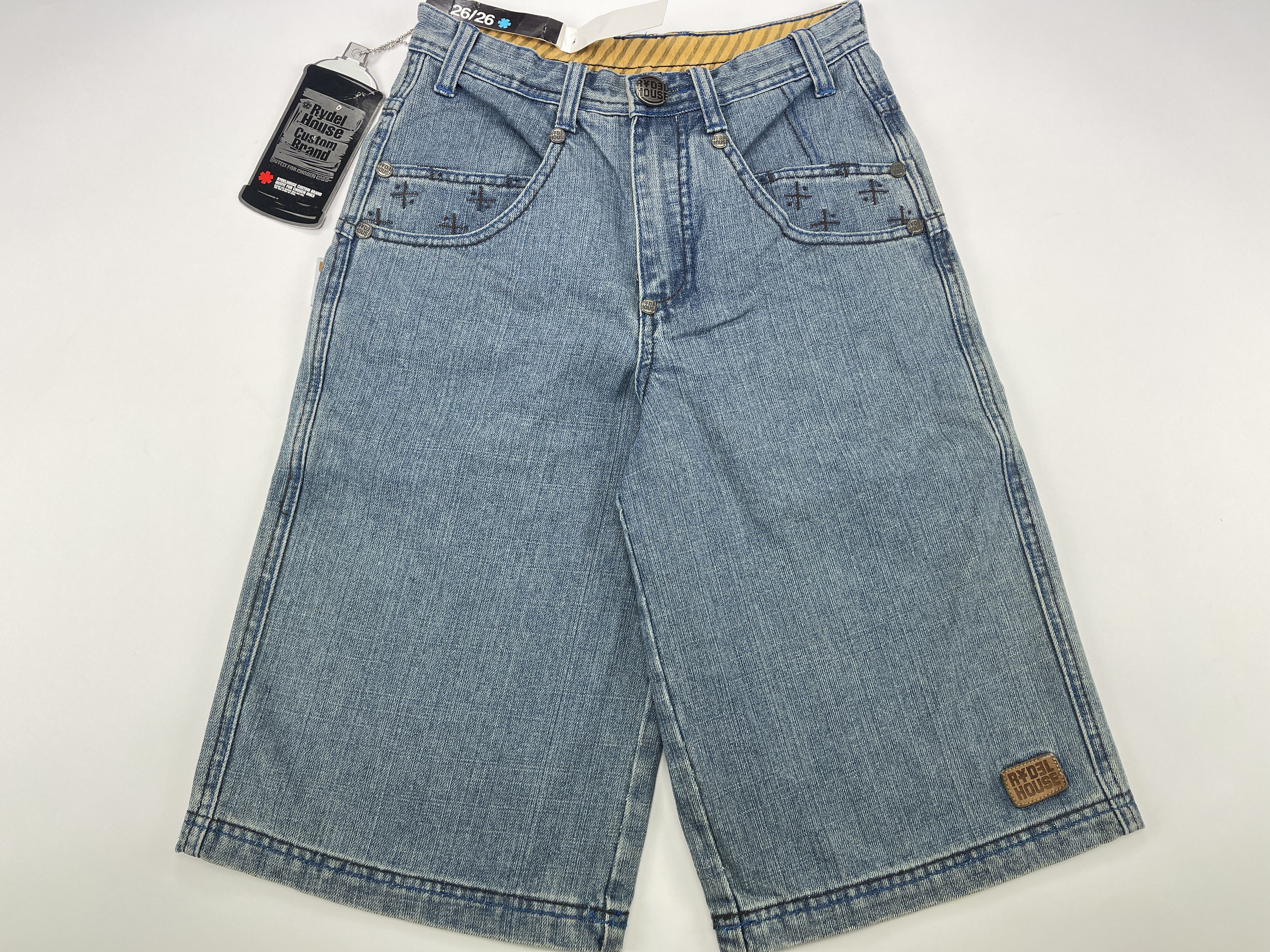 Vintage Rydel House shorts, vintage jeans 90s hip hop 1990s baggy 26 Size US 26 / EU 42 - 2 Thumbnail