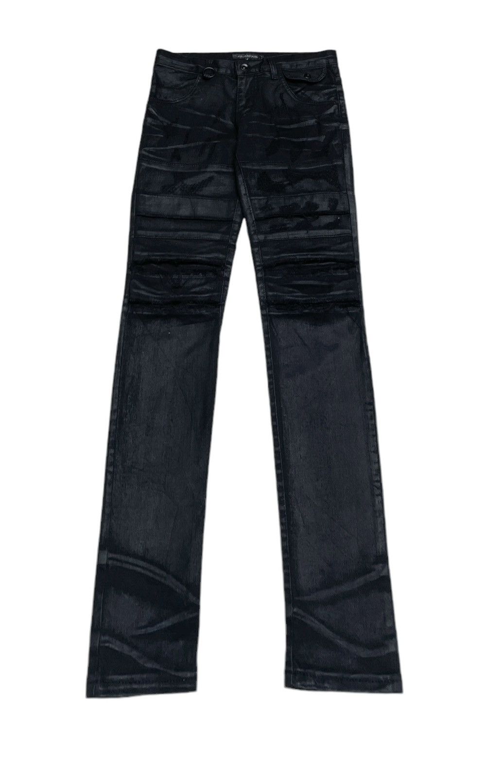 Other Very Rare Vintage Brand Glamour Waxed Ripped Pants 2000s Size US 29 - 1 Thumbnail