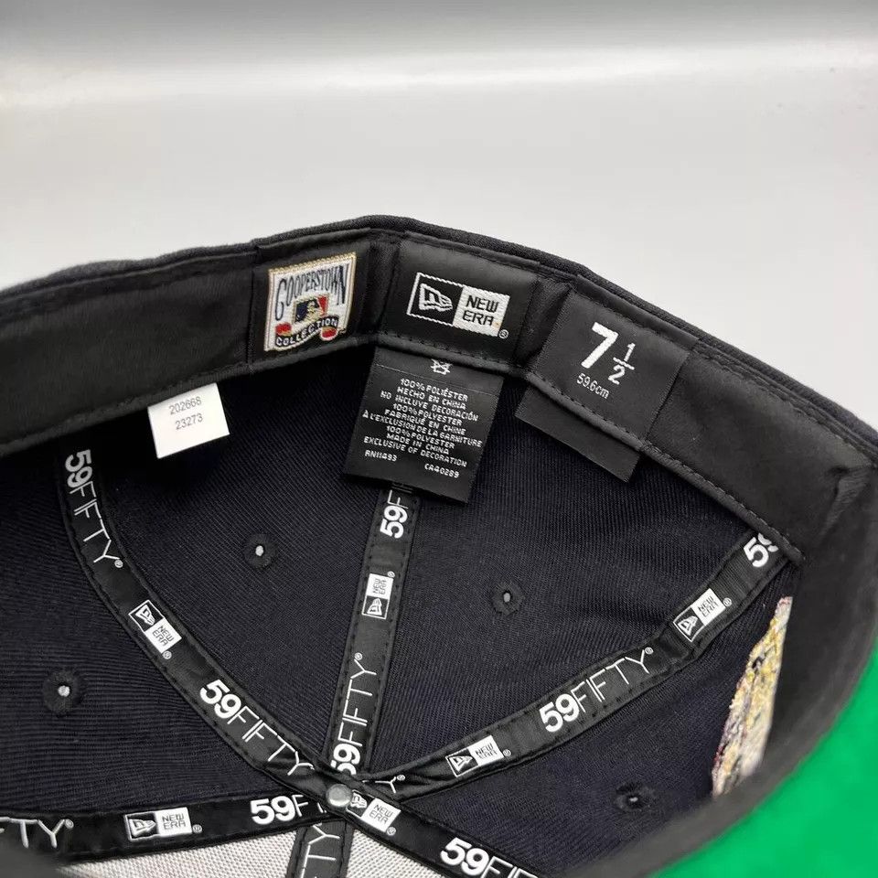 New Era Texas Rangers Hat Men 7 1/2 Black 59Fifty New Era Fitted Cap Size ONE SIZE - 6 Thumbnail