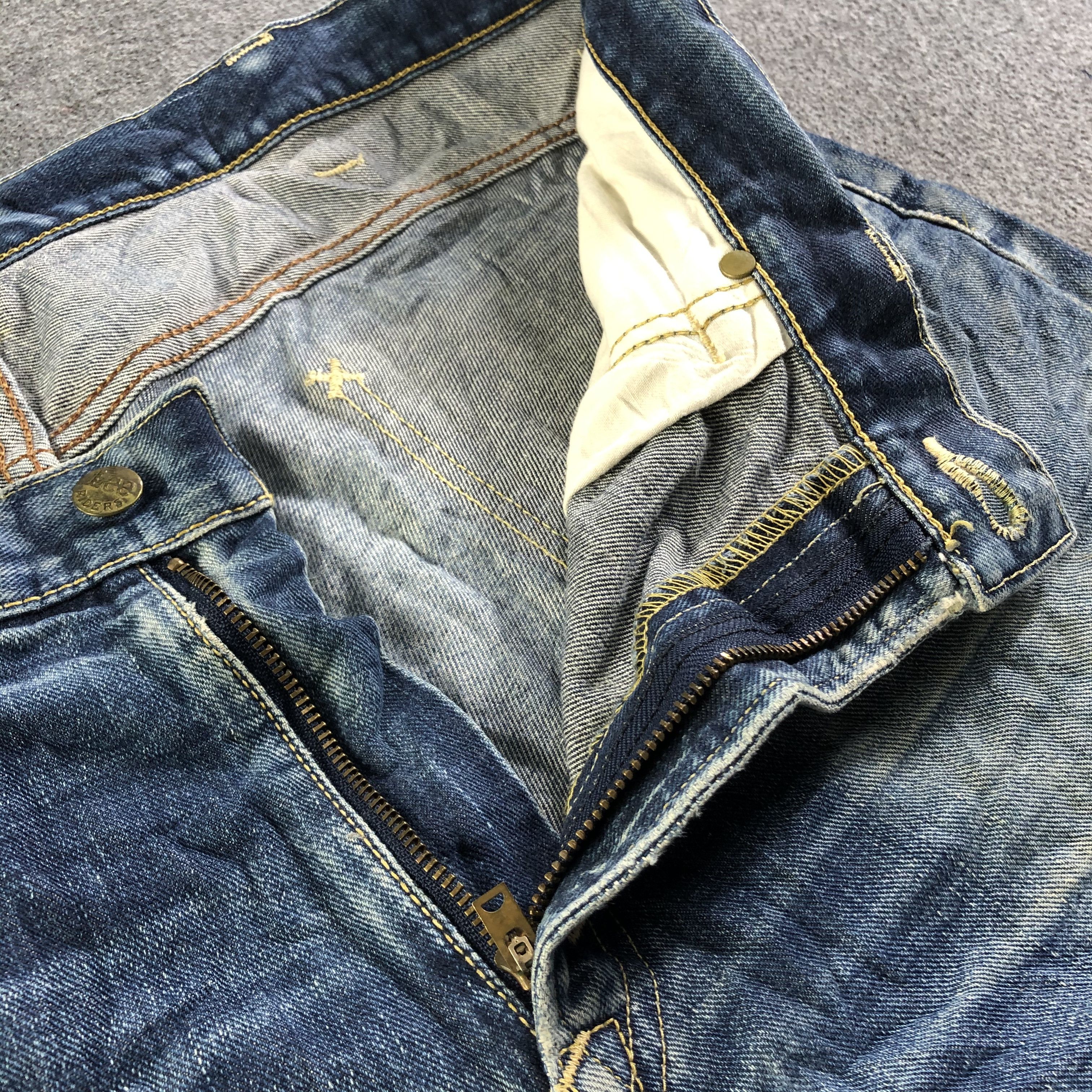 Lee Vintage Blue Wash Lee Jeans-J3633 Size US 40 / EU 56 - 9 Thumbnail