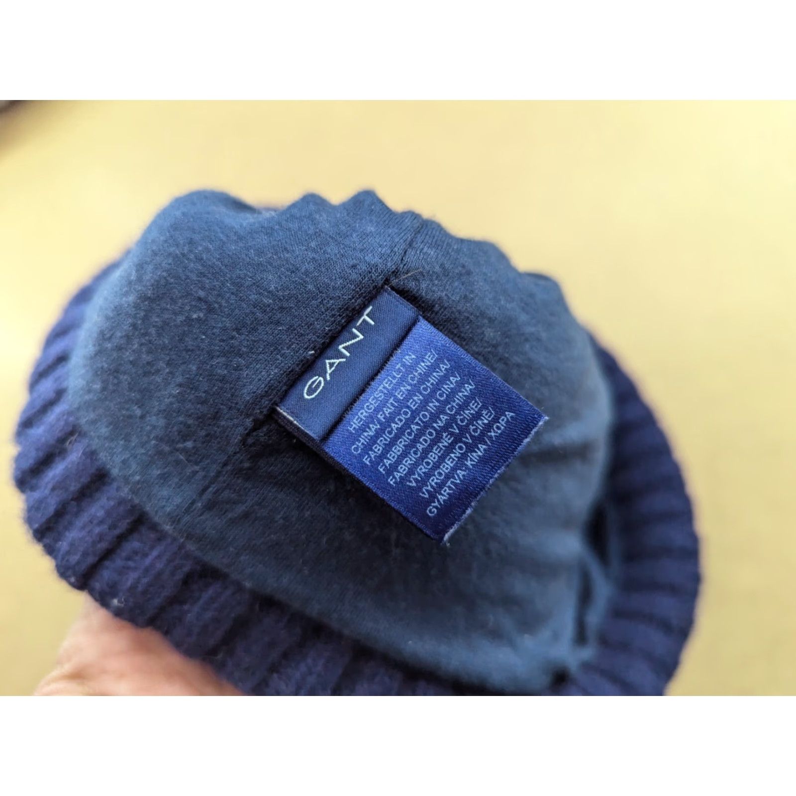Gant GANT Beanie Hat Wool Blue Size M Insulated Knit Unisex Adults Size ONE SIZE - 5 Thumbnail