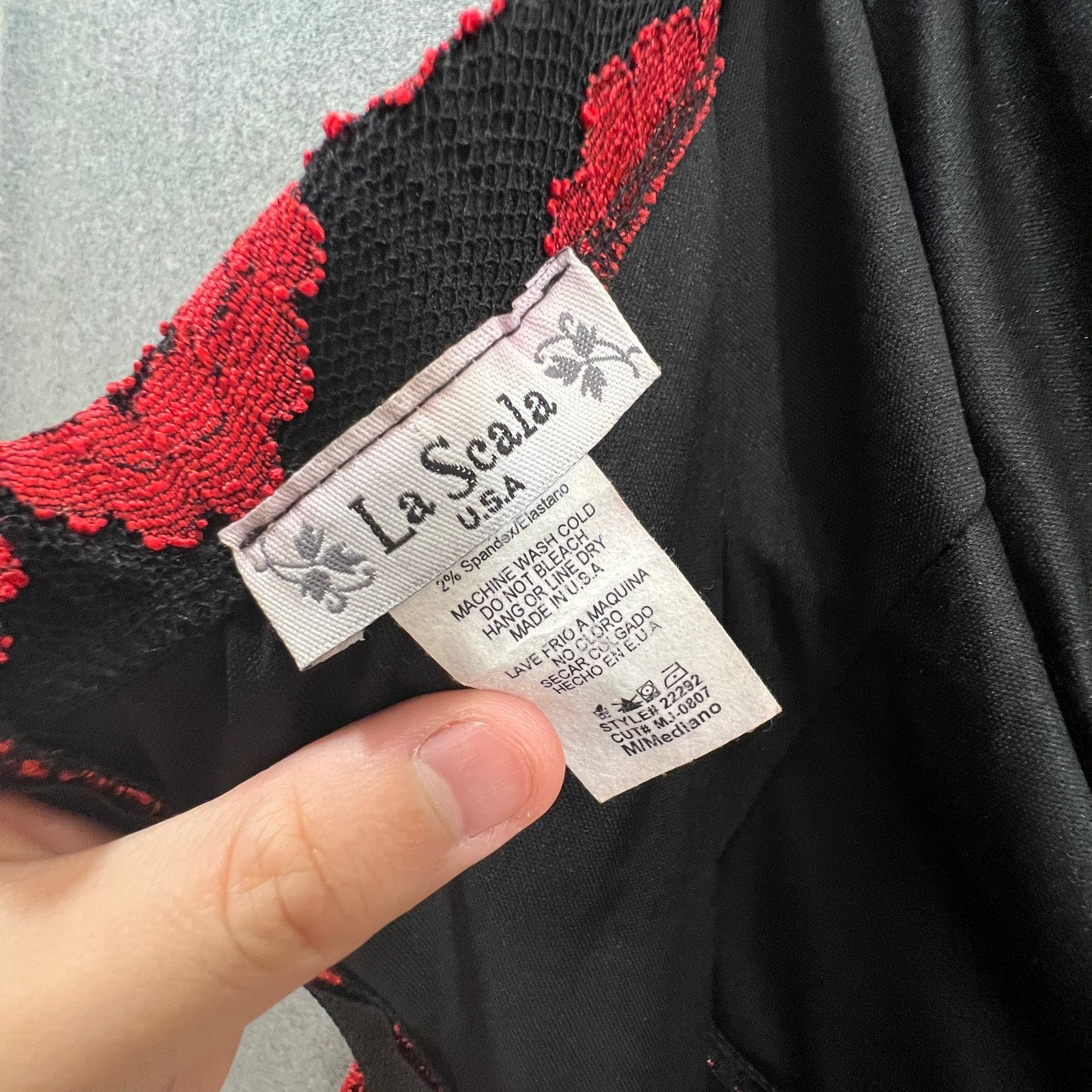Other La Scala Red Lace Dress Women Size Medium Evening Size M / US 6-8 / IT 42-44 - 5 Thumbnail