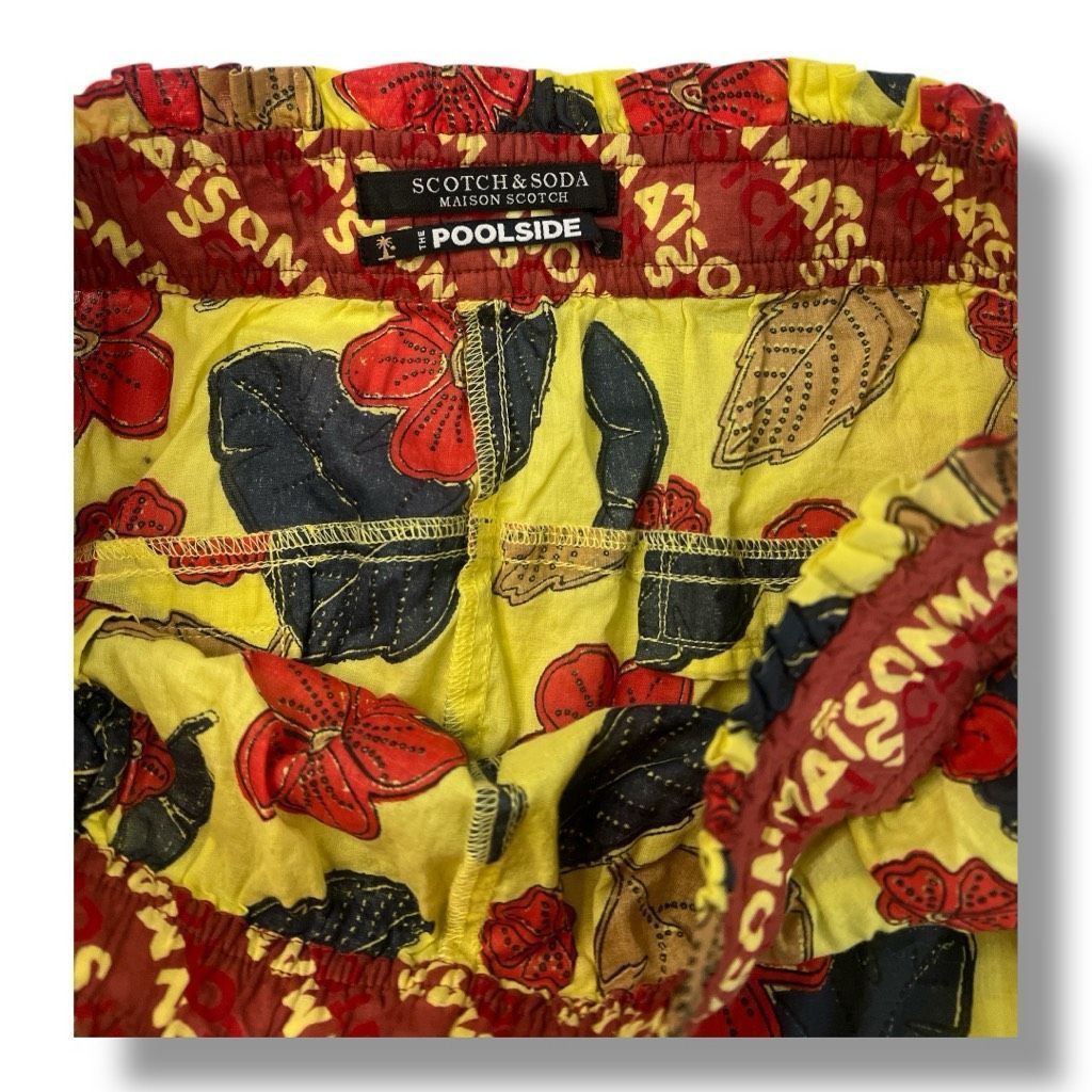 Scotch & Soda Scotch & Soda Floral 100% Cotton Lightweight Pants Size Smal Size 27" / US 4 / IT 40 - 7 Thumbnail