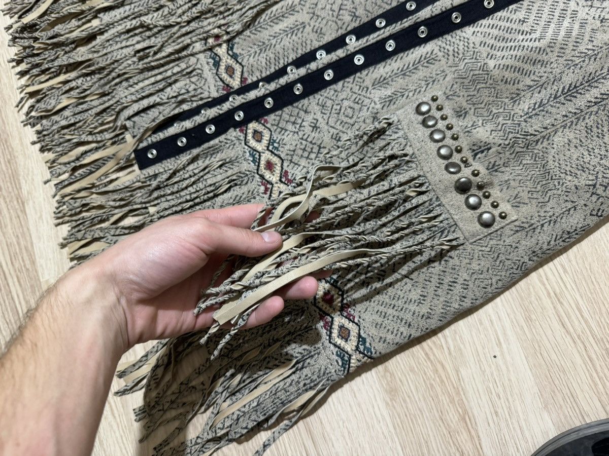 Designer × Double D Ranch Double D Ranch leather cape jacket strings embroidery beads Size XL / US 12-14 / IT 48-50 - 8 Thumbnail