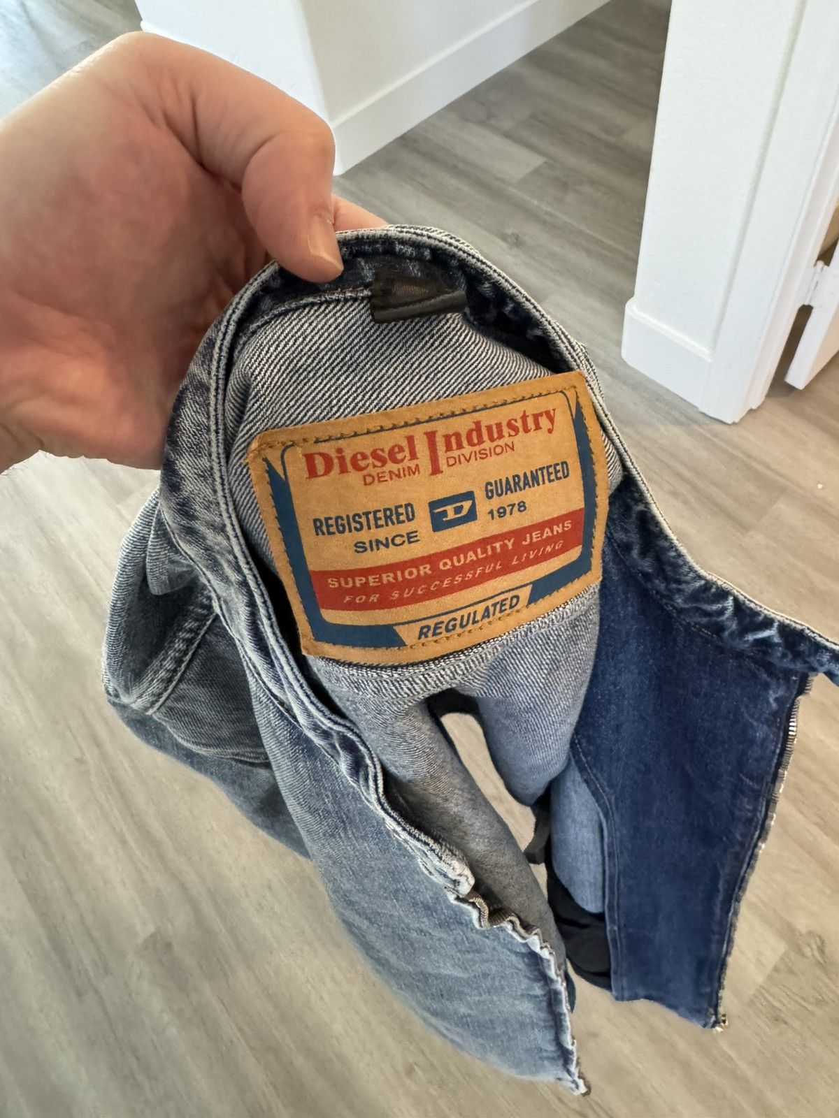 Diesel Diesel Denim Jacket Moto Size US XL / EU 56 / 4 - 5 Thumbnail