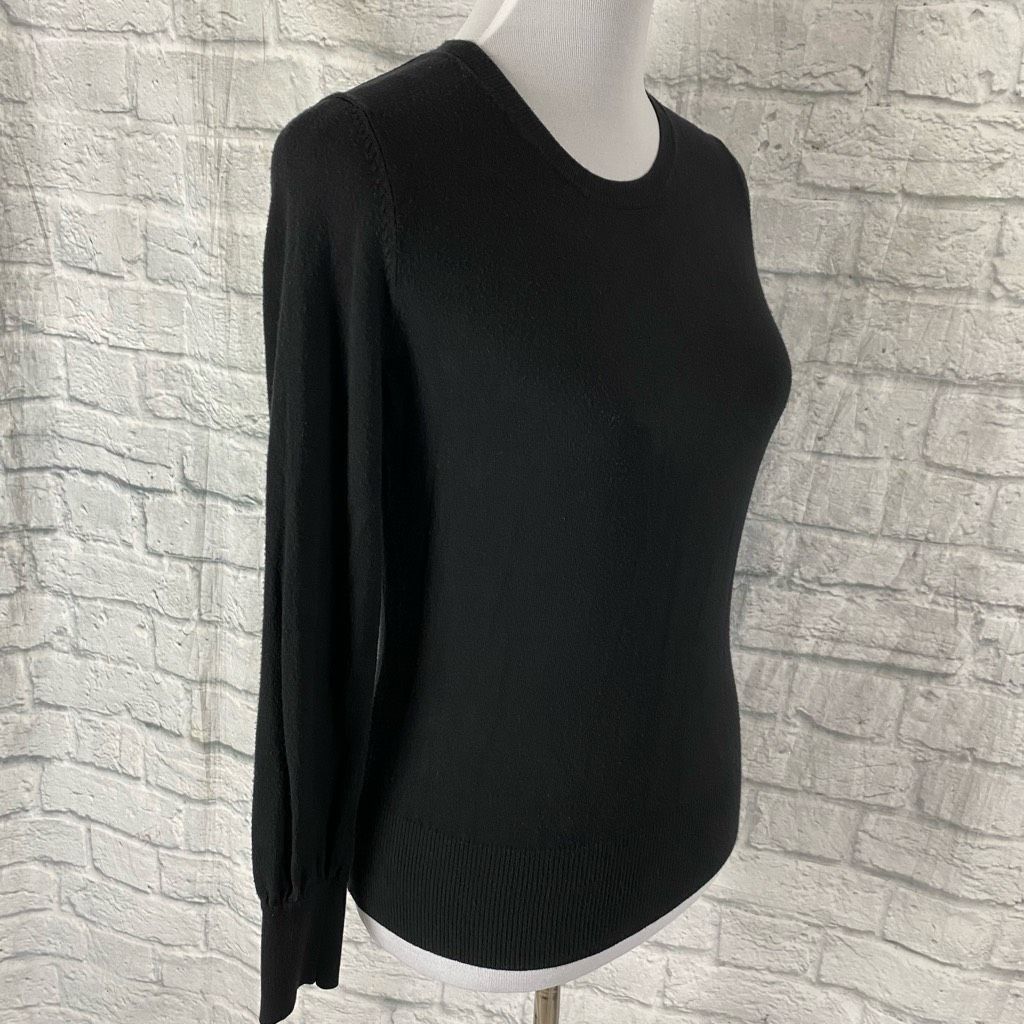 Gap GAP women M Crewneck Longsleeve classic sweater black Size M / US 6-8 / IT 42-44 - 4 Thumbnail