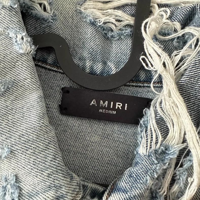 Amiri Amiri 20SS Blue long Distressed Printed graffiti Jeans Size US M / EU 48-50 / 2 - 5 Thumbnail