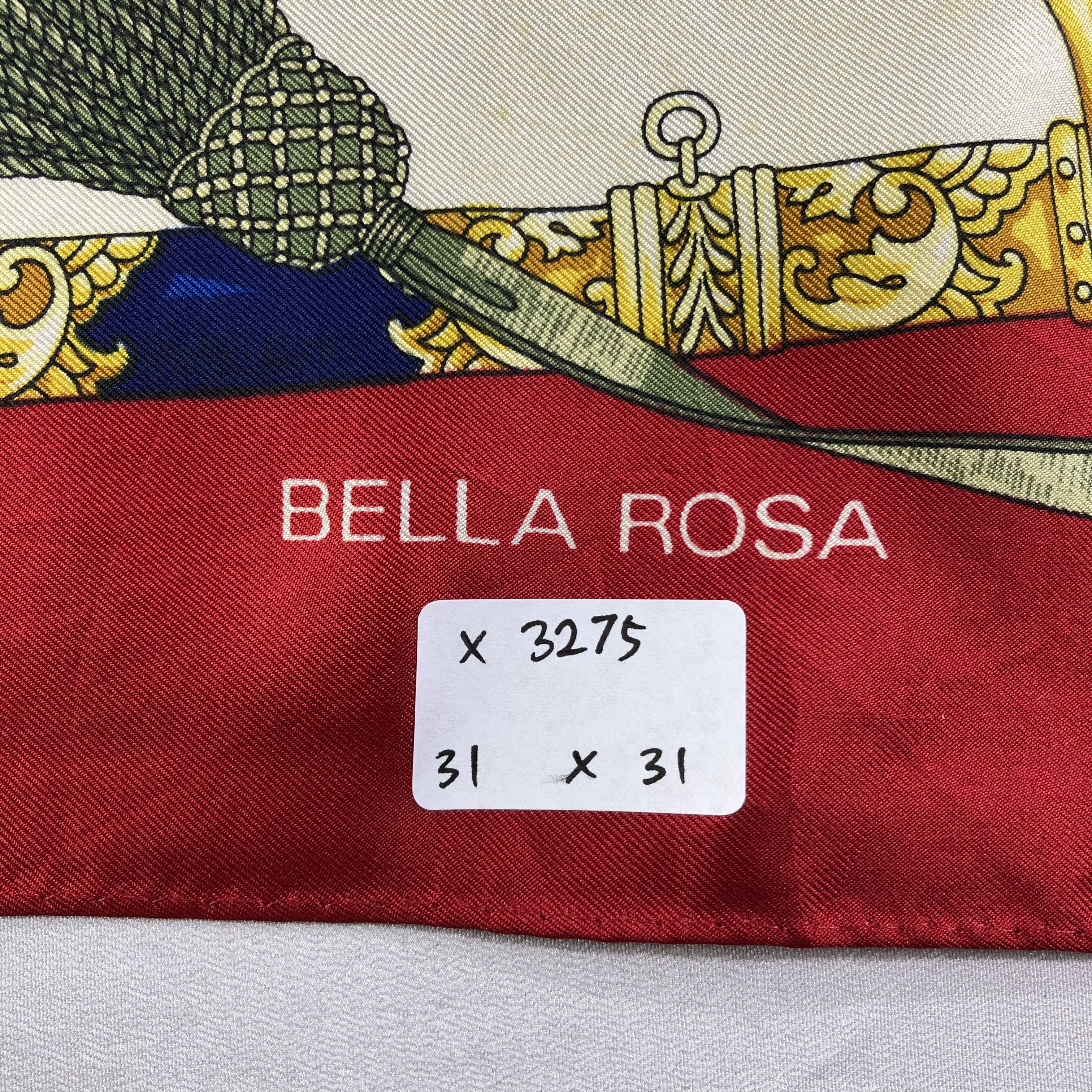 Vintage Vintage Bella Rosa Silk Scarf Size ONE SIZE - 7 Thumbnail