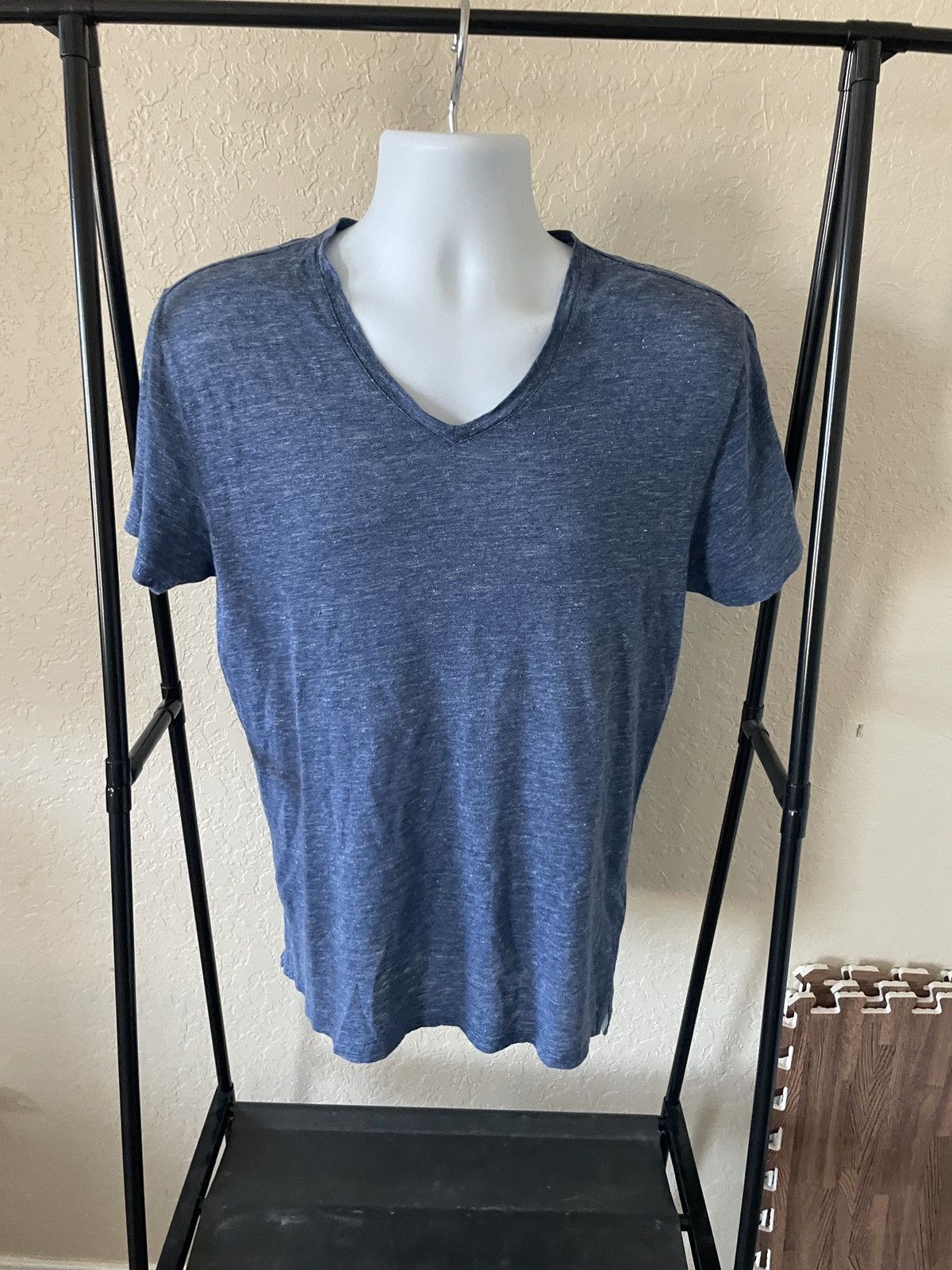 Vince Linen V neck Tee Size US M / EU 48-50 / 2 - 1 Thumbnail
