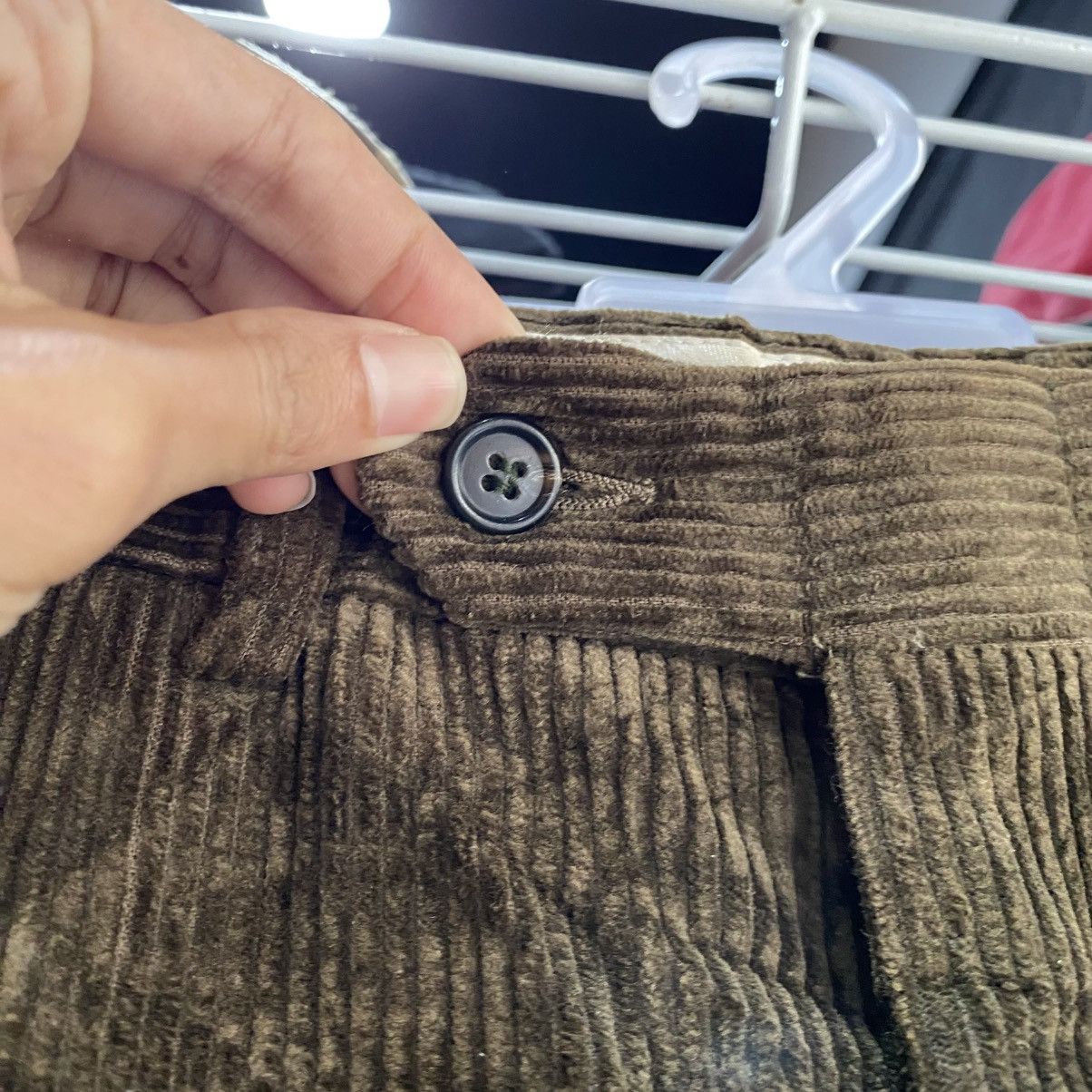 Fendi × Vintage VINTAGE RARE‼️Fendi Corduroy Pants Olive Green Size US 31 - 6 Thumbnail