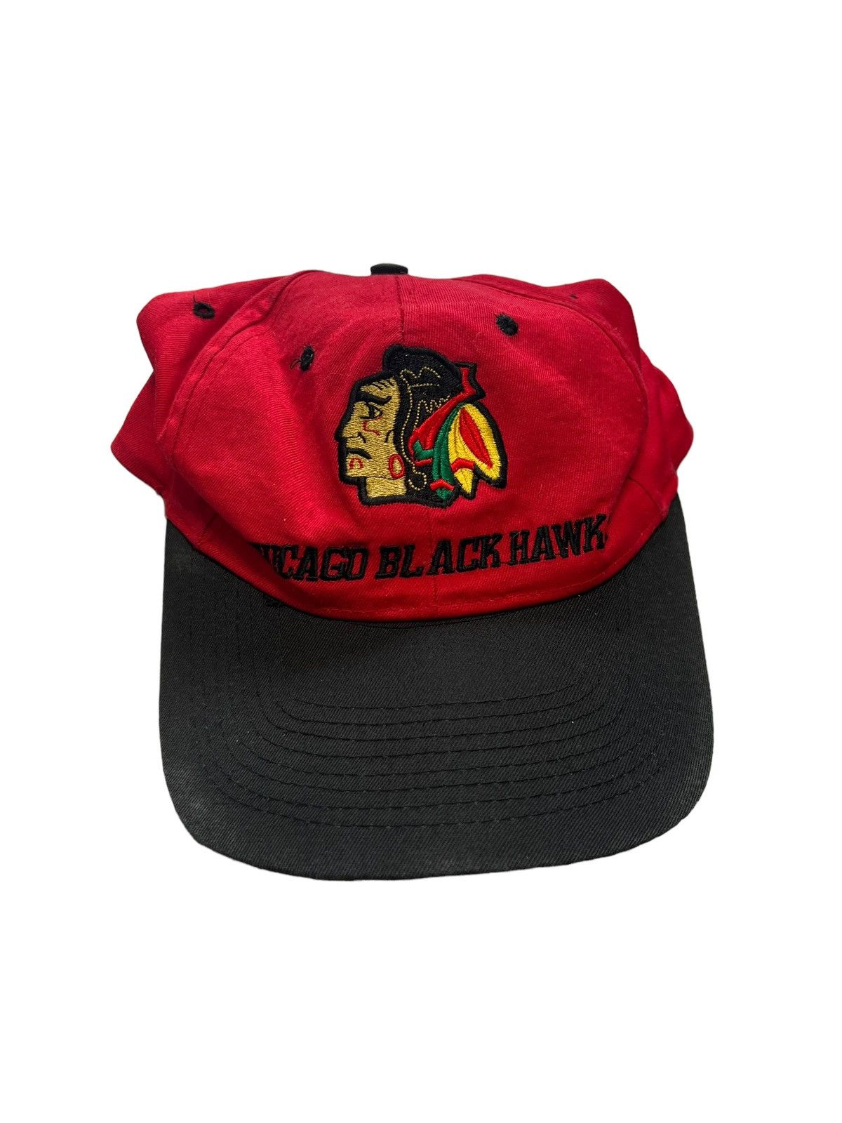 NHL Vintage Chicago Blackhawks Twins NHL Hat Cap Bills Lakers Size ONE SIZE - 1 Thumbnail