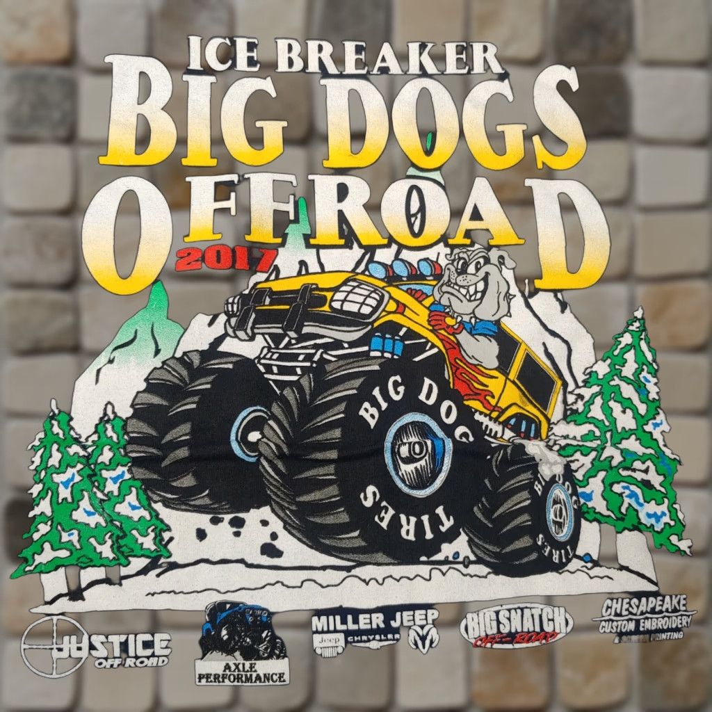 Gildan Ice Breaker Big Dogs Off Road Shirt Medium Pocket Blue 2017 Gildan Ultra Cotton Men Short Sleeve Crew Neck T-Shirt 100% Cotton Size US M / EU 48-50 / 2 - 1 Thumbnail