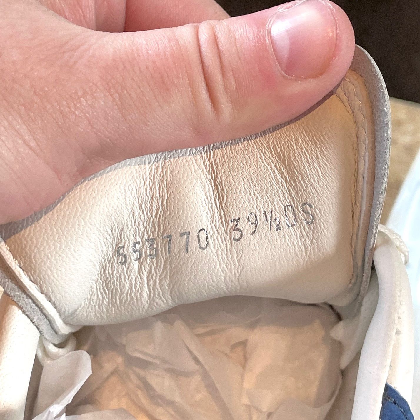 Alexander McQueen Alexander McQueen White Leather Blue Suede Sneakers Size US 9.5 / IT 39.5 - 9 Thumbnail