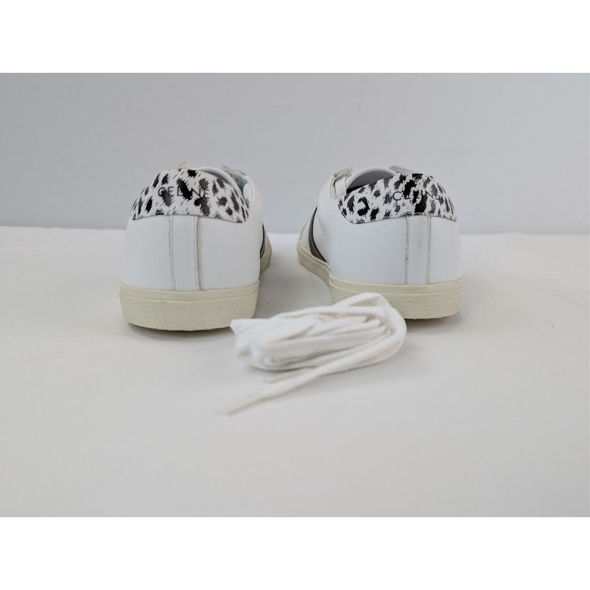 Celine o1rshd1 Smooth Leather Low Top Sneakers White/ Brown/ Black Size US 10 / EU 43 - 12 Thumbnail