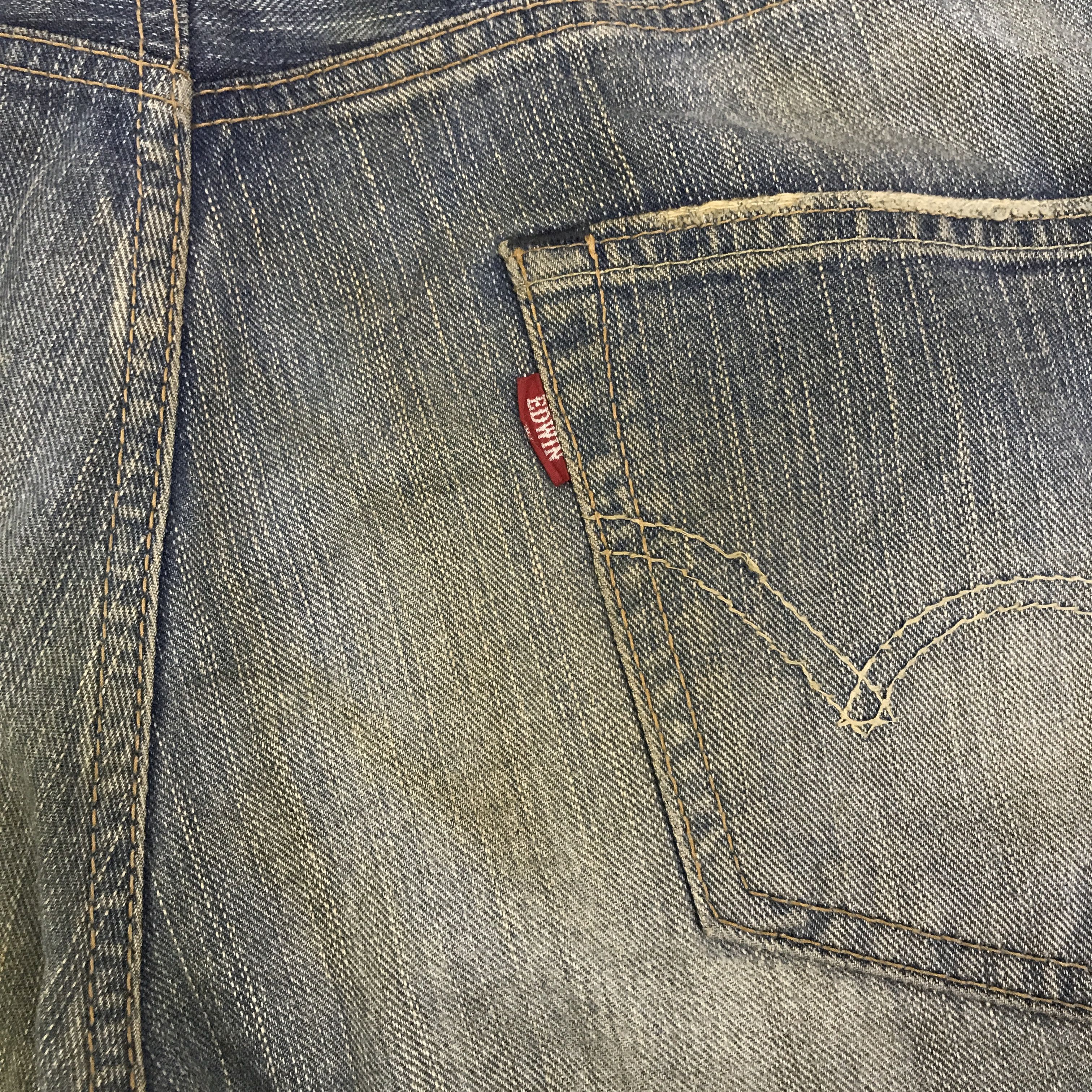 Edwin Vintage Edwin Distressed Denim Jeans pants K129B2 Size US 34 / EU 50 - 17 Thumbnail