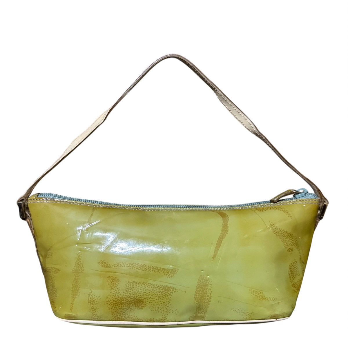 Gucci Gucci Green Patent Leather Baguette Handbag Size ONE SIZE - 2 Thumbnail