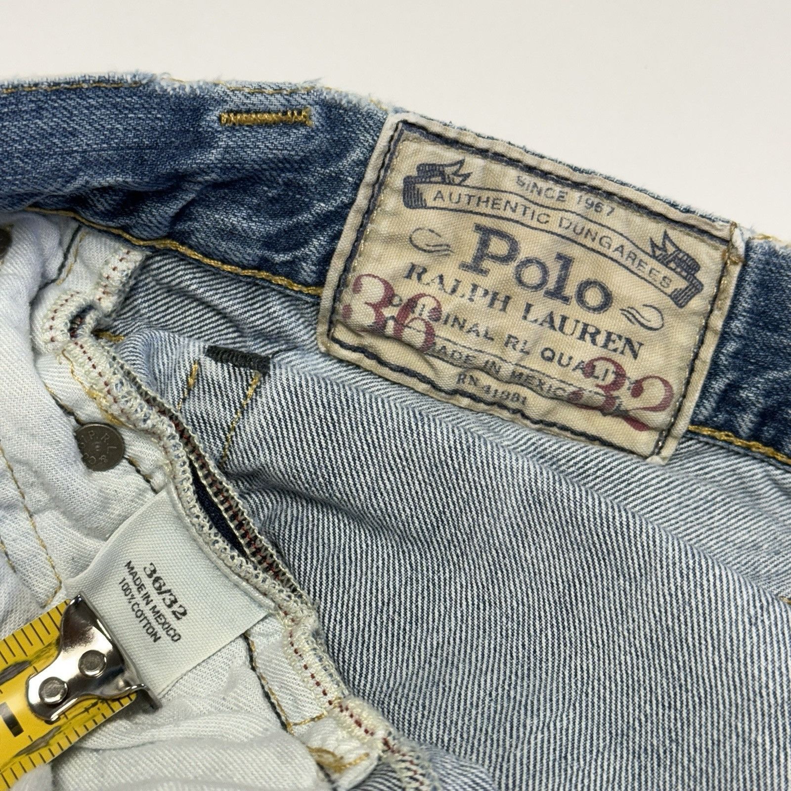 Richer Poorer Polo Ralph Lauren Jeans Mens 36x32 Medium Wash Denim Size US 36 / EU 52 - 12 Thumbnail