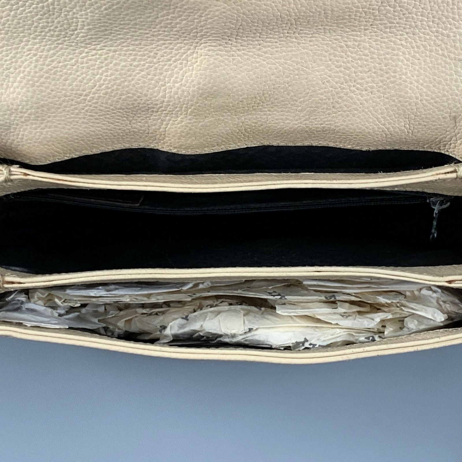 Bally BALLY Cream Brown Pebble Grain Leather Cross Body Handbag Size ONE SIZE - 8 Thumbnail