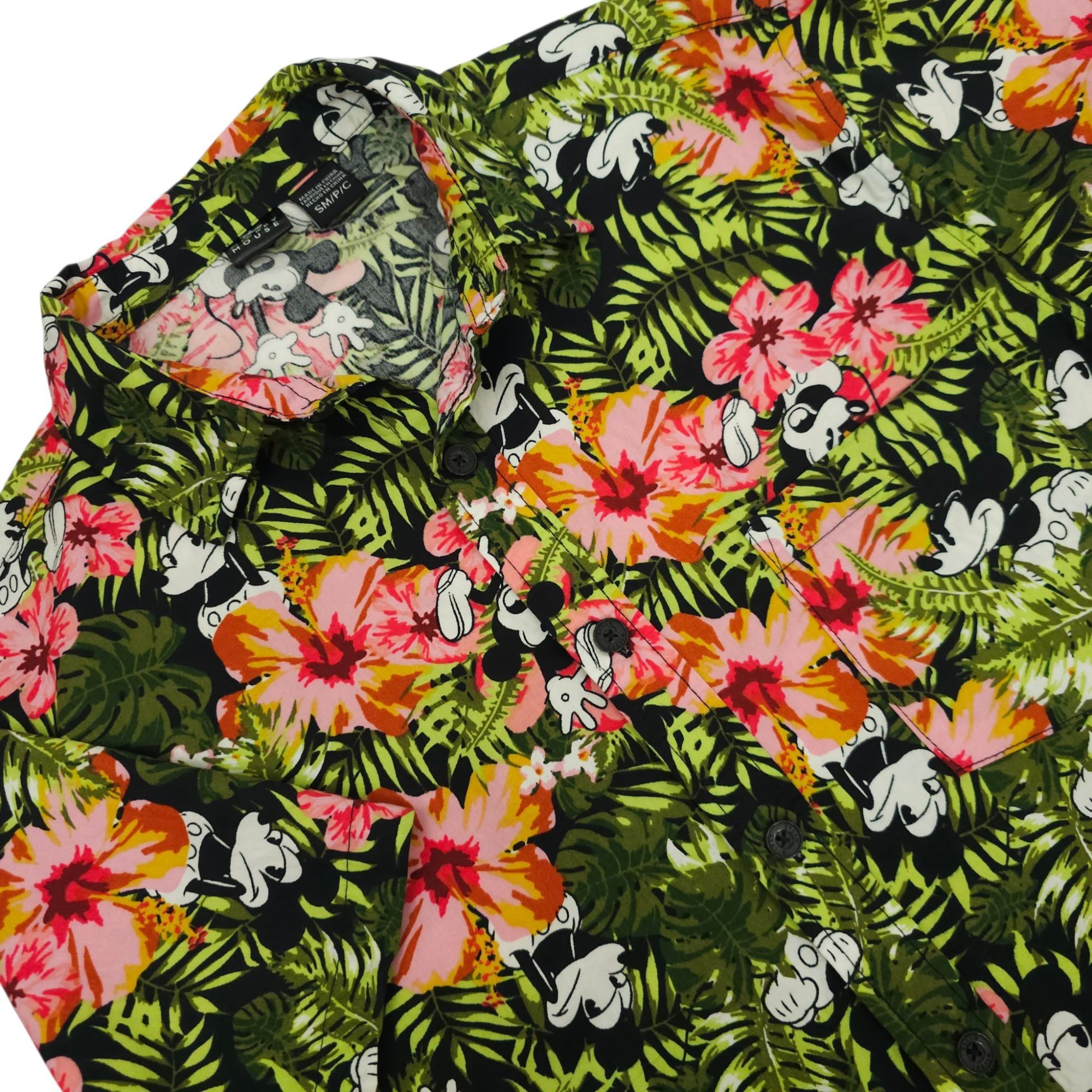 Disney Disney Mickey Mouse Button Down Shirt Small Tropical Floral Size US S / EU 44-46 / 1 - 1 Thumbnail