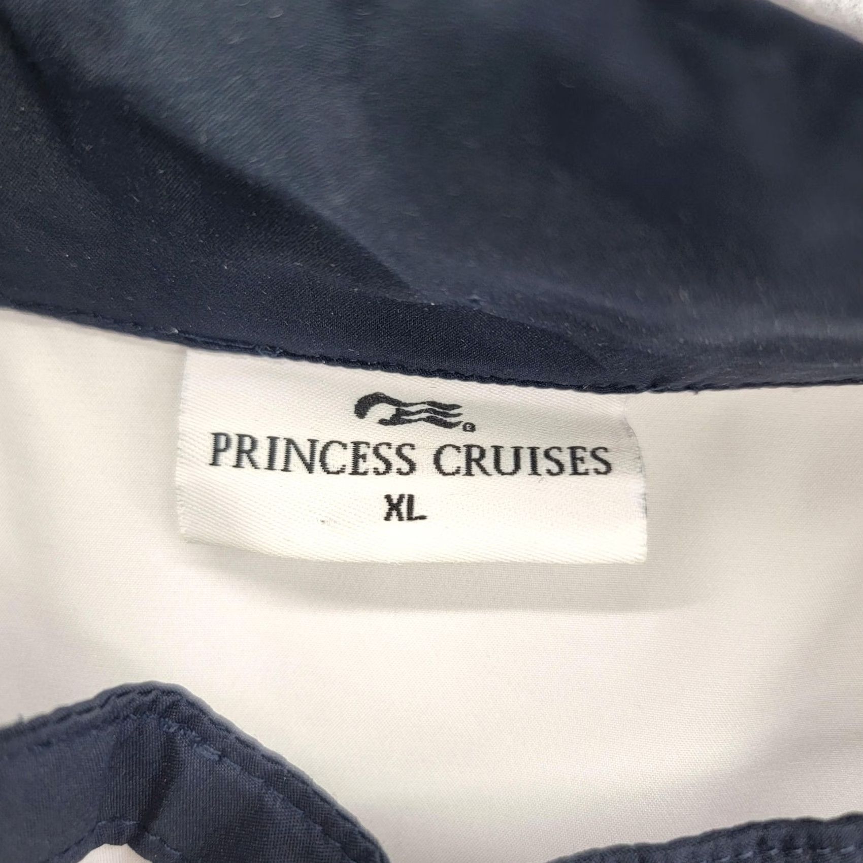 Nautica VINTAGE Princess Cruises Jacket Mens XL White Navy Full Zip Windbreaker Nautical Anchor Size US XL / EU 56 / 4 - 6 Thumbnail