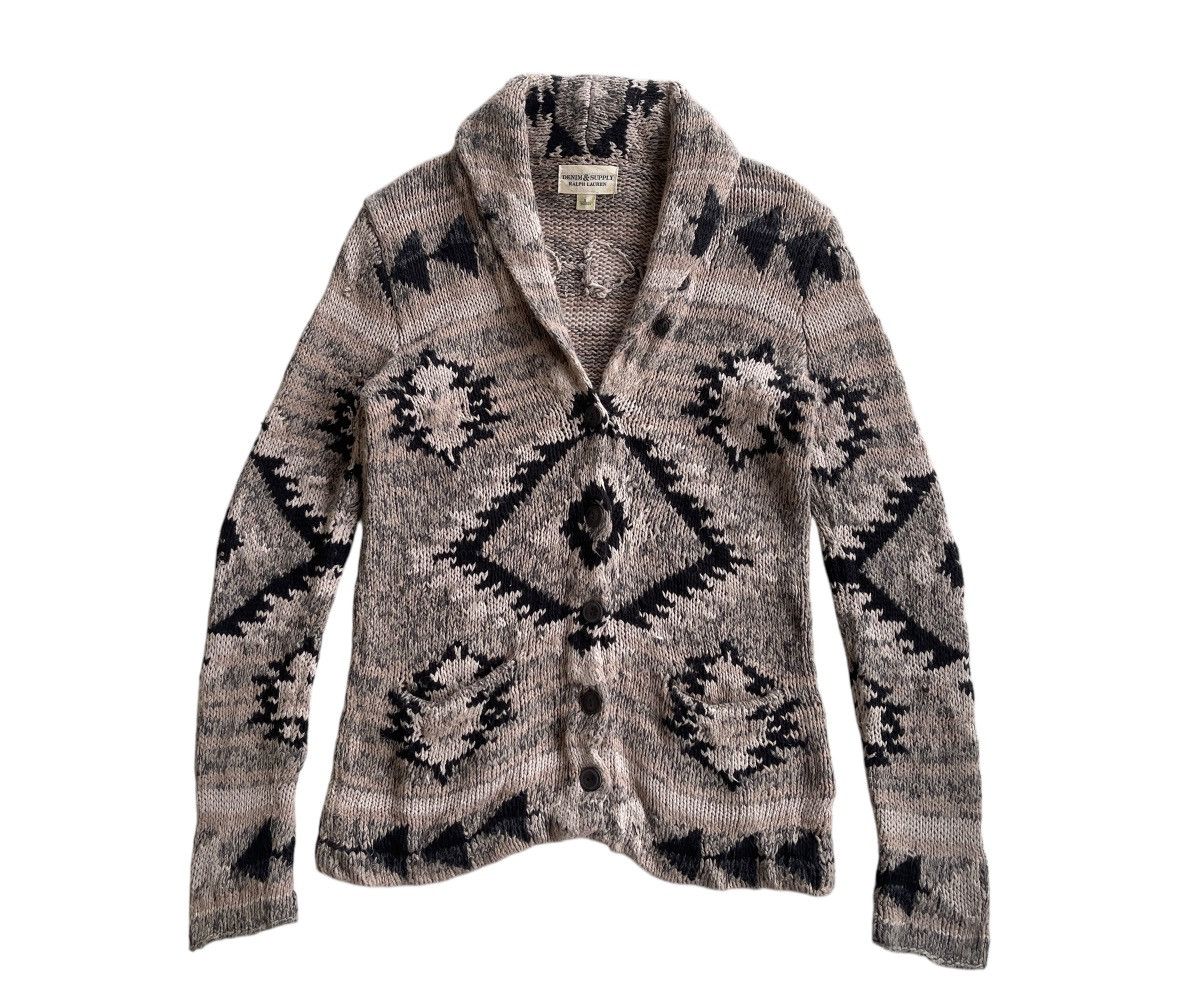 Denim & Supply Ralph Lauren RL Cable Knit Native Cardigan Size US S / EU 44-46 / 1 - 5 Thumbnail