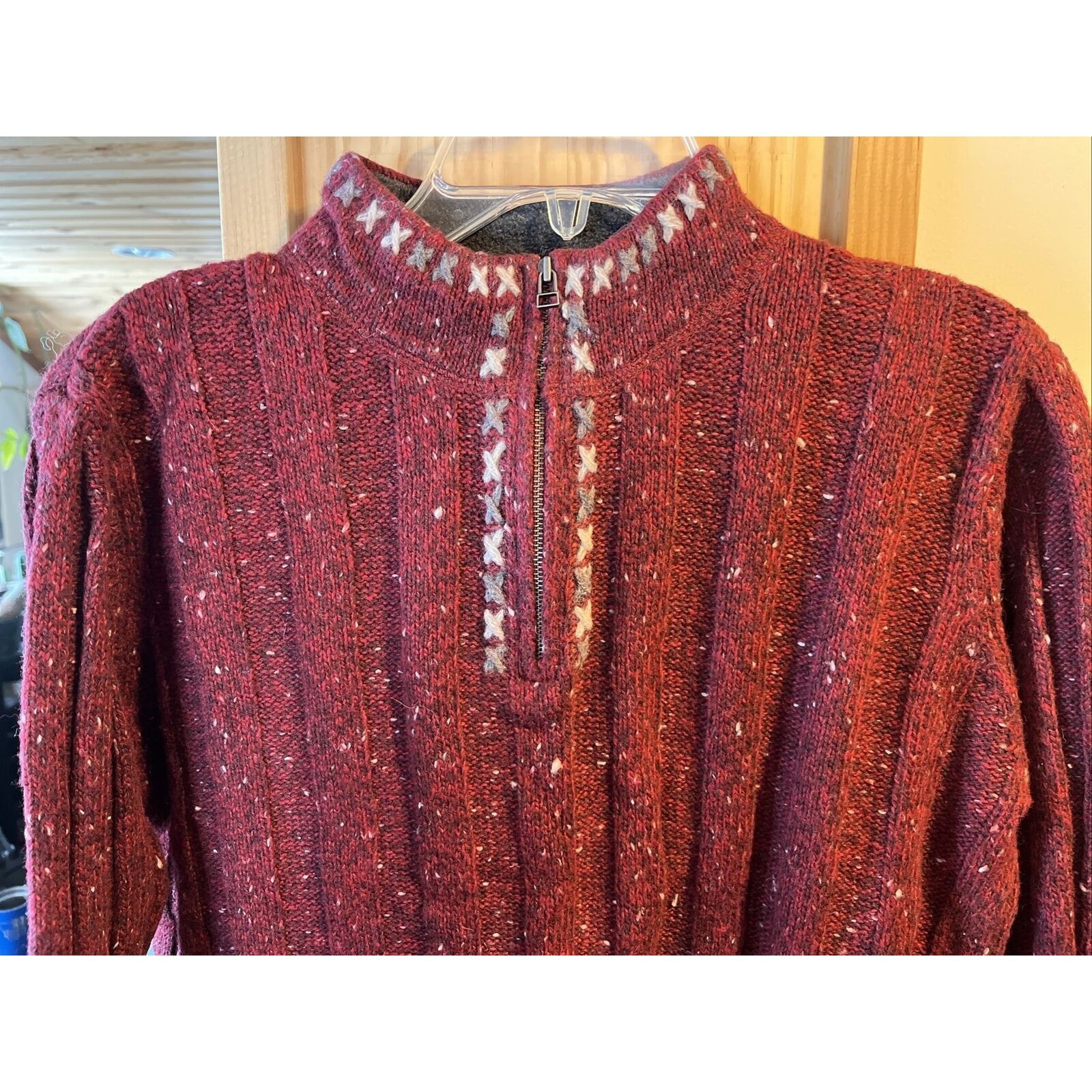 Woolrich Woolen Mills Woolrich VTG Women’s M Ruby Heather Wool Ramie Blend Sweater Size M / US 6-8 / IT 42-44 - 9 Thumbnail