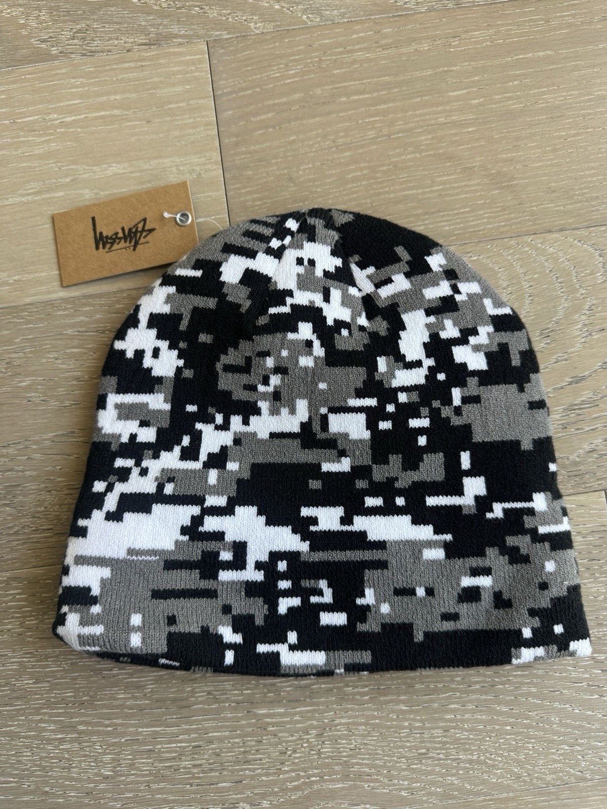 Stussy STUSSY TECH BEANIE SKULLCAP GREY DIGITAL CAMO Size ONE SIZE - 2 Thumbnail