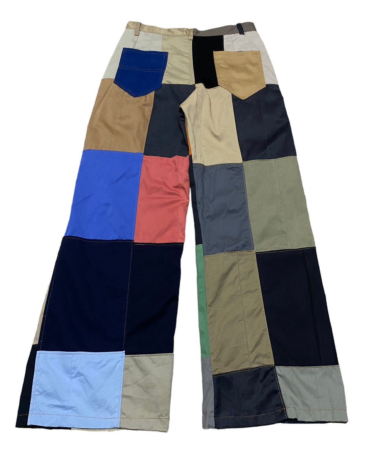 If Six Was Nine × Japanese Brand × Le Grande Bleu (L.G.B.) Rare Design Vintage Japanese Brand Patchwork Pants 2000s Size US 32 / EU 48 - 2 Thumbnail