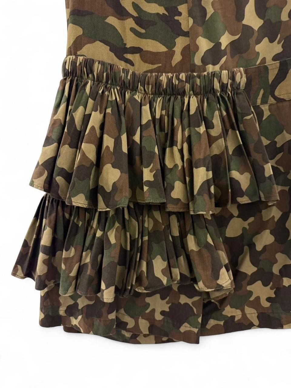 Yohji Yamamoto Yohji Yamamoto ss06 Ruffled Camo Skirt Pants Size 25" / US 0 / IT 36 - 3 Thumbnail