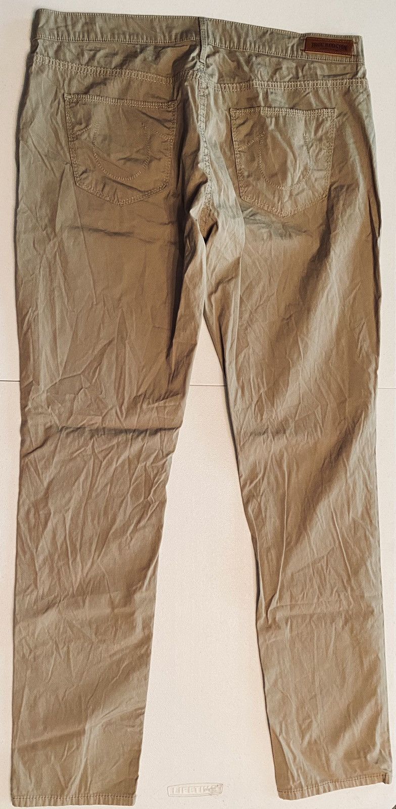 True Religion True Religion 🇺🇸 Brianna Boyfriend Coriander Overdye Poplin Size 31" - 5 Thumbnail
